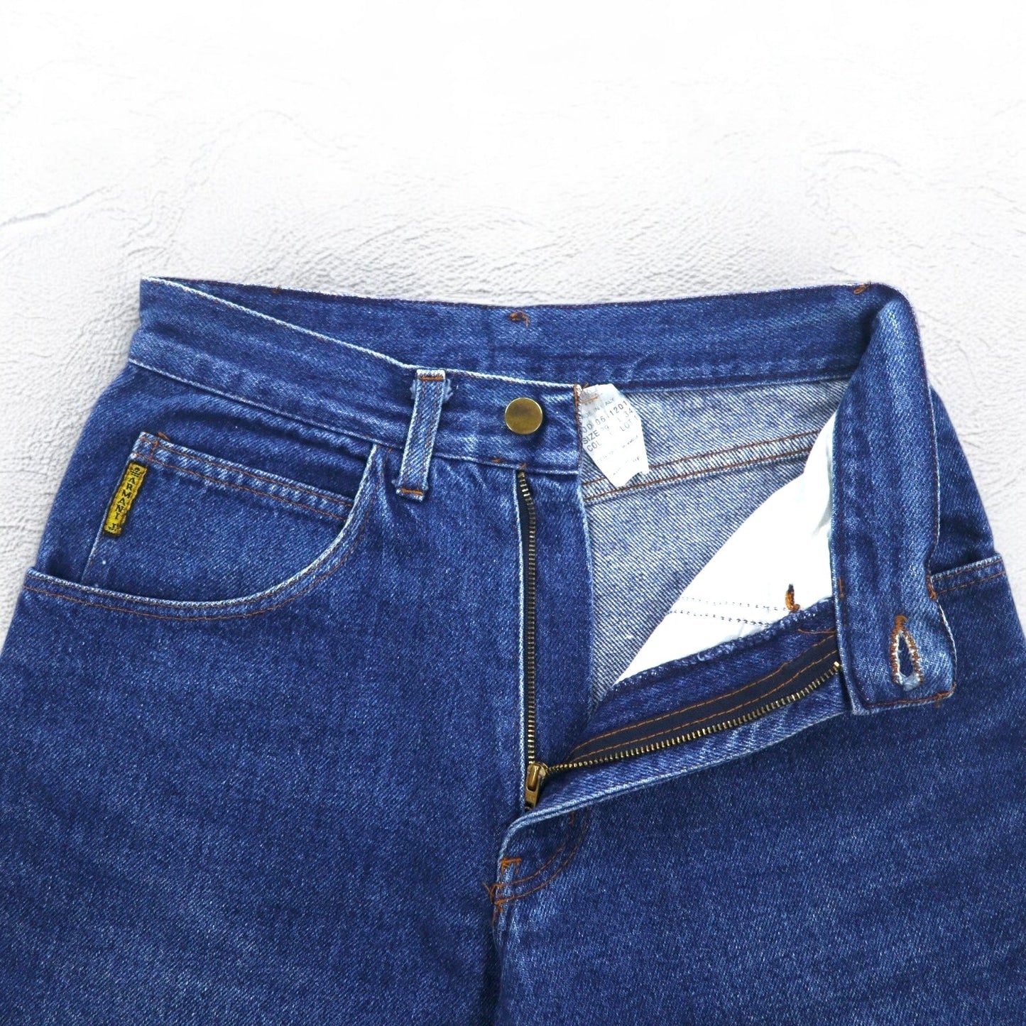 ARMANI JEANS イタリア製 90年代 テーパード デニムパンツ S インディゴ ブルー