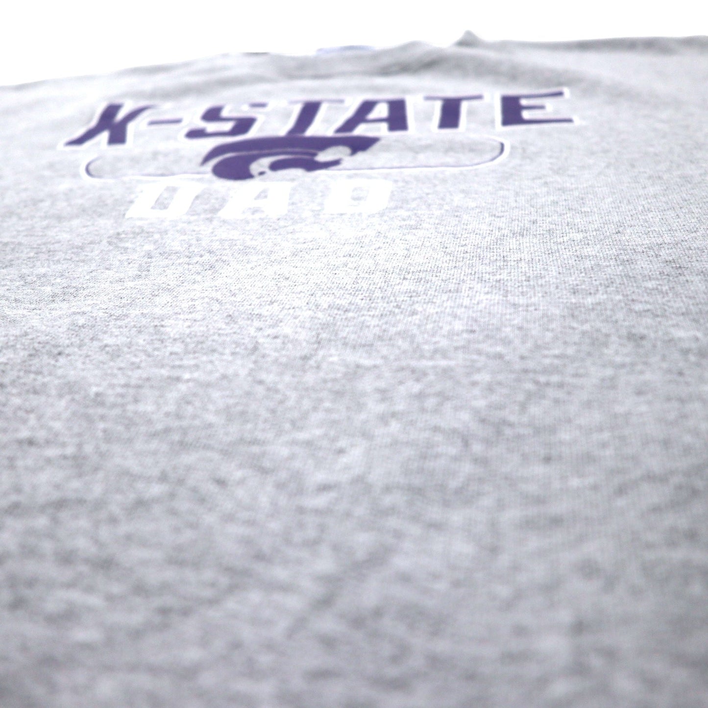 Champion カレッジ プリント スウェット 2XL グレー コットン 裏起毛 NCAA K-STATE DAD ビッグサイズ エルサルバドル製