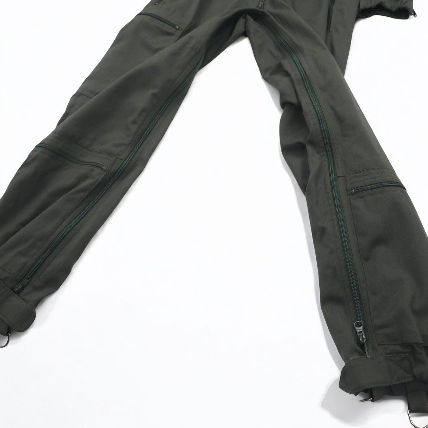 Vintage 90s French Military BIDERMANN UNIFORMES フランス空軍 フライトスーツ オールインワン ツナギ S カーキ ヘリンボーン ミリタリー 93-10-056
