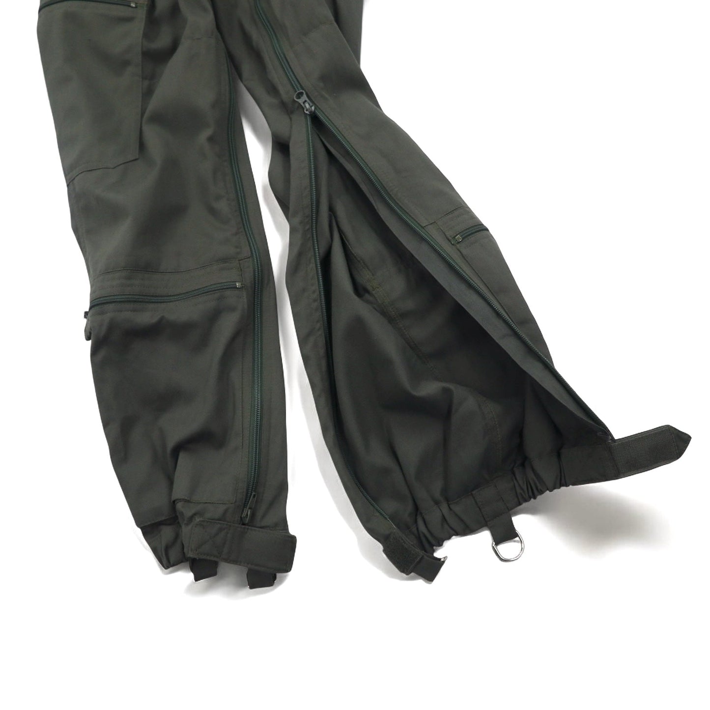 Vintage 90s French Military BIDERMANN UNIFORMES フランス空軍 フライトスーツ オールインワン ツナギ S カーキ ヘリンボーン ミリタリー 93-10-056