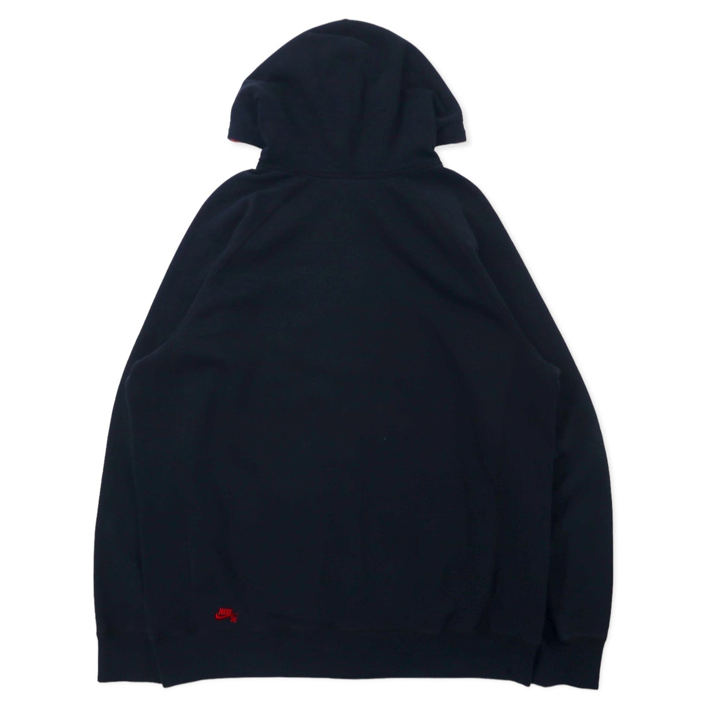 NIKE SB リバースウィーブ フルジップパーカー XL ブラック コットン 裏起毛 384047-010