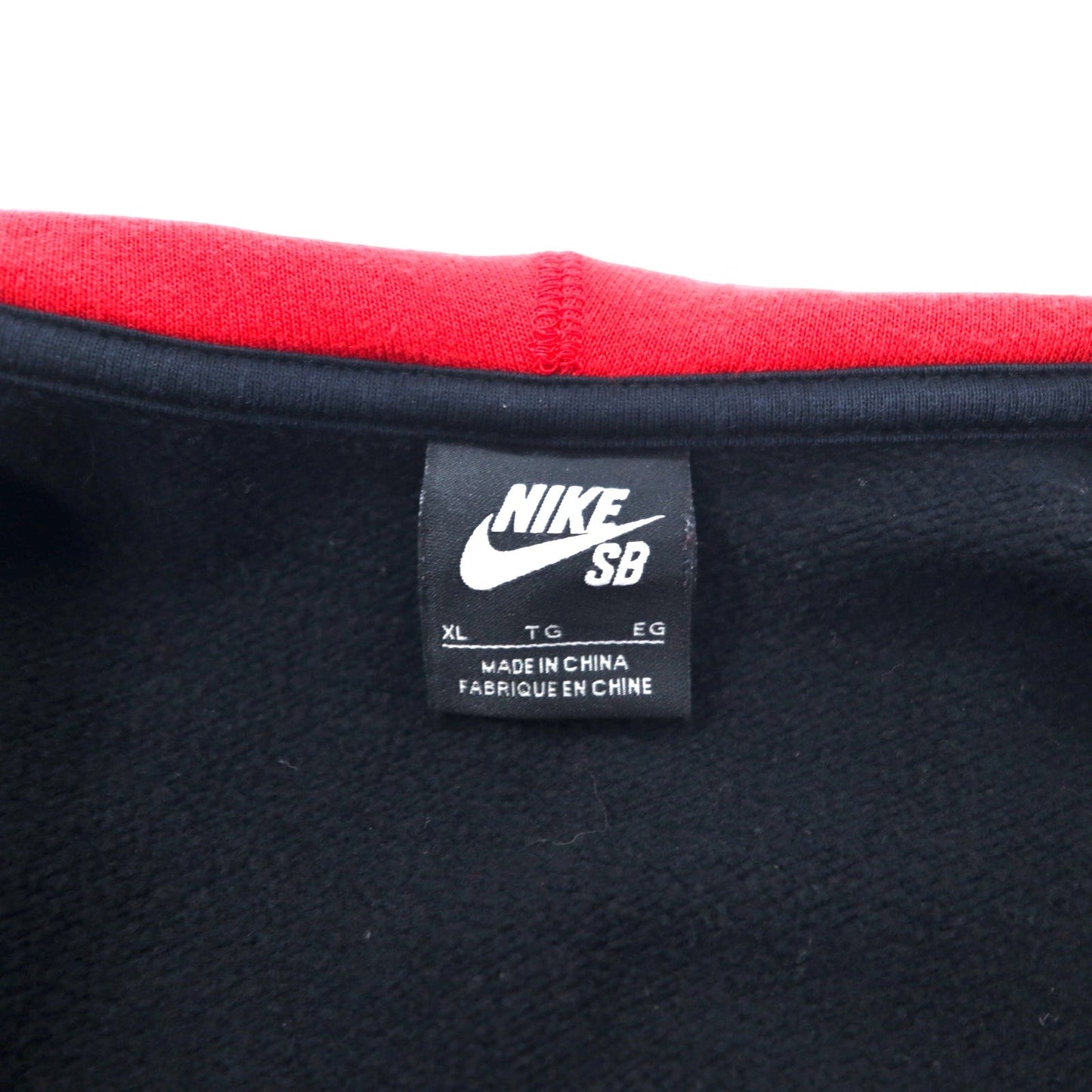 NIKE SB リバースウィーブ フルジップパーカー XL ブラック コットン 裏起毛 384047-010