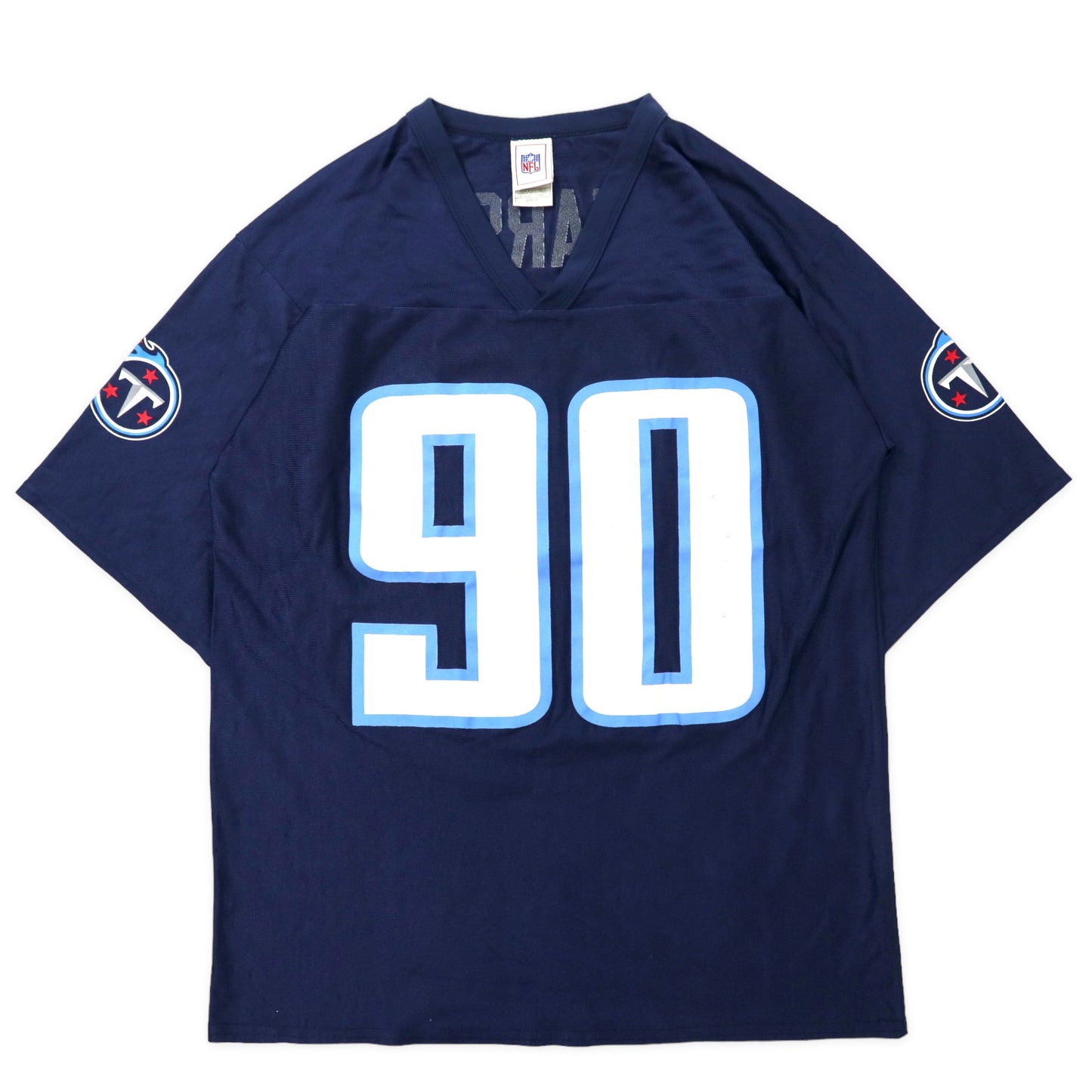 NFL Tennessee Titans ゲームシャツ M ネイビー ポリエステル ナンバリング KEARSE