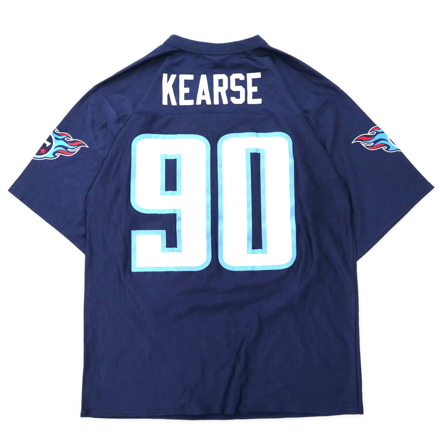 NFL Tennessee Titans ゲームシャツ M ネイビー ポリエステル ナンバリング KEARSE