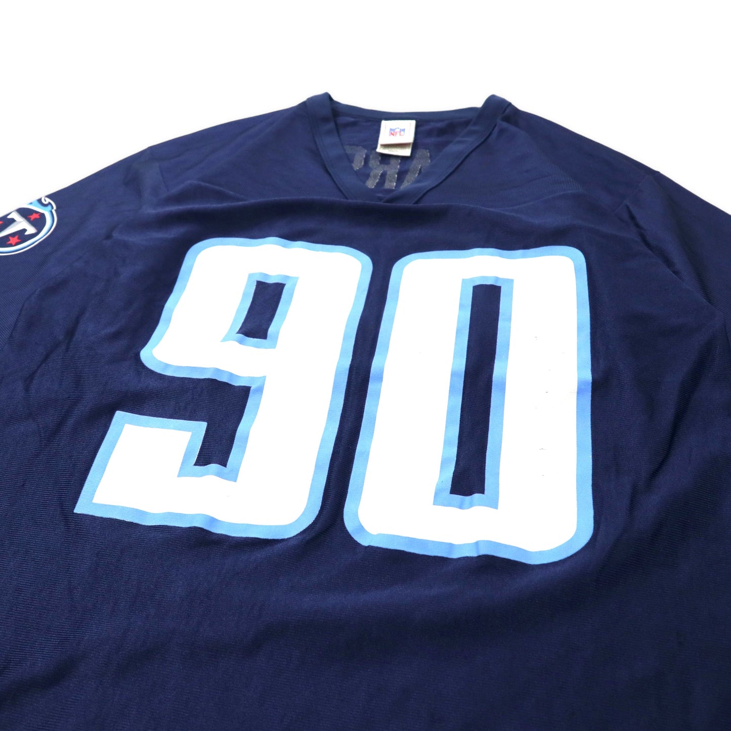 NFL Tennessee Titans ゲームシャツ M ネイビー ポリエステル ナンバリング KEARSE
