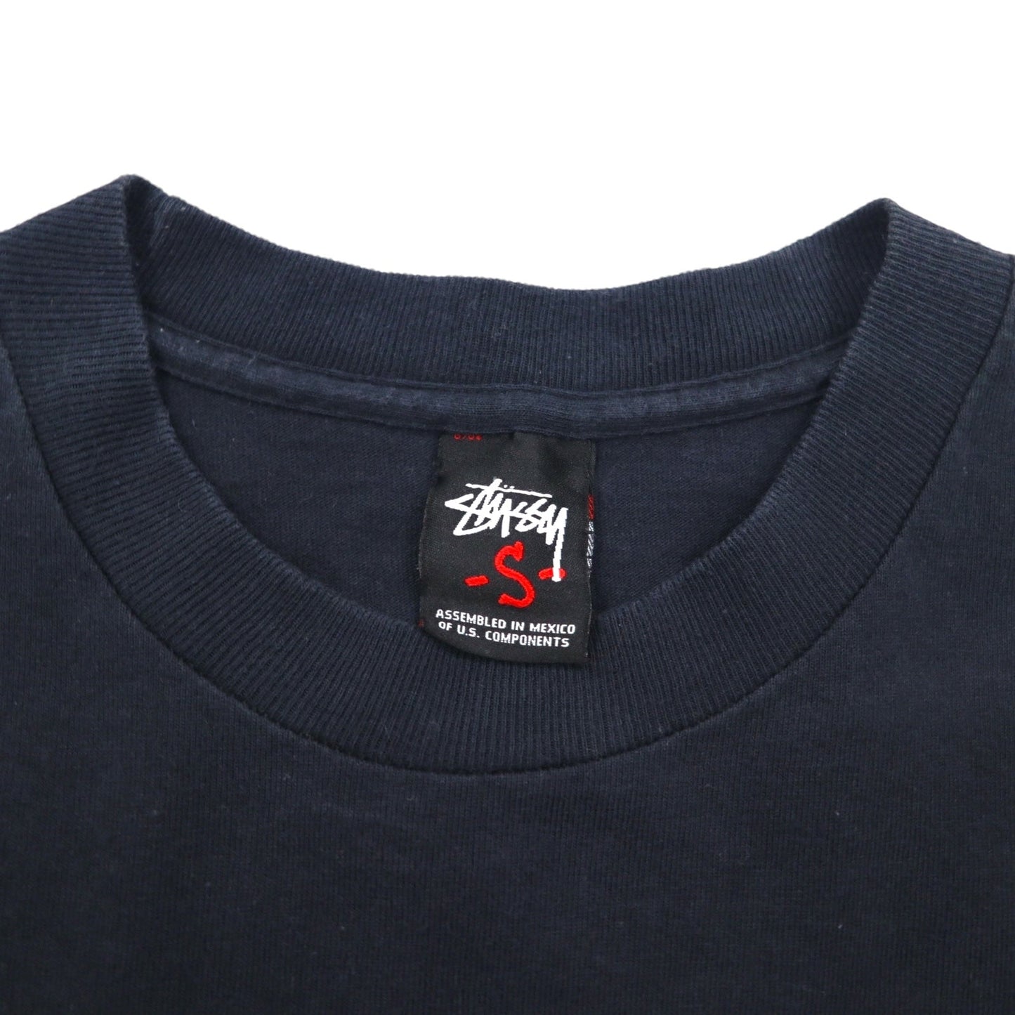 STUSSY スカル パイレーツ プリント Tシャツ S ブラック コットン メキシコ製