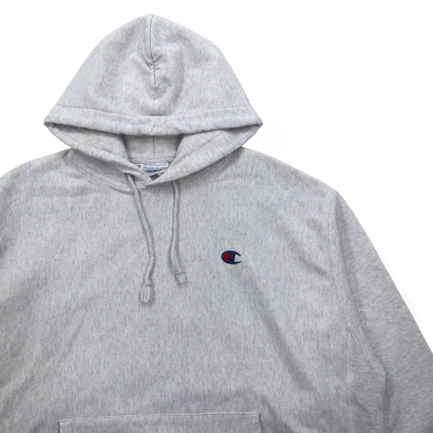 Champion ビッグサイズ リバースウィーブ REVERSE WEAVE プルオーバーパーカー 3XL グレー 青単タグ 復刻 ホンジュラス製