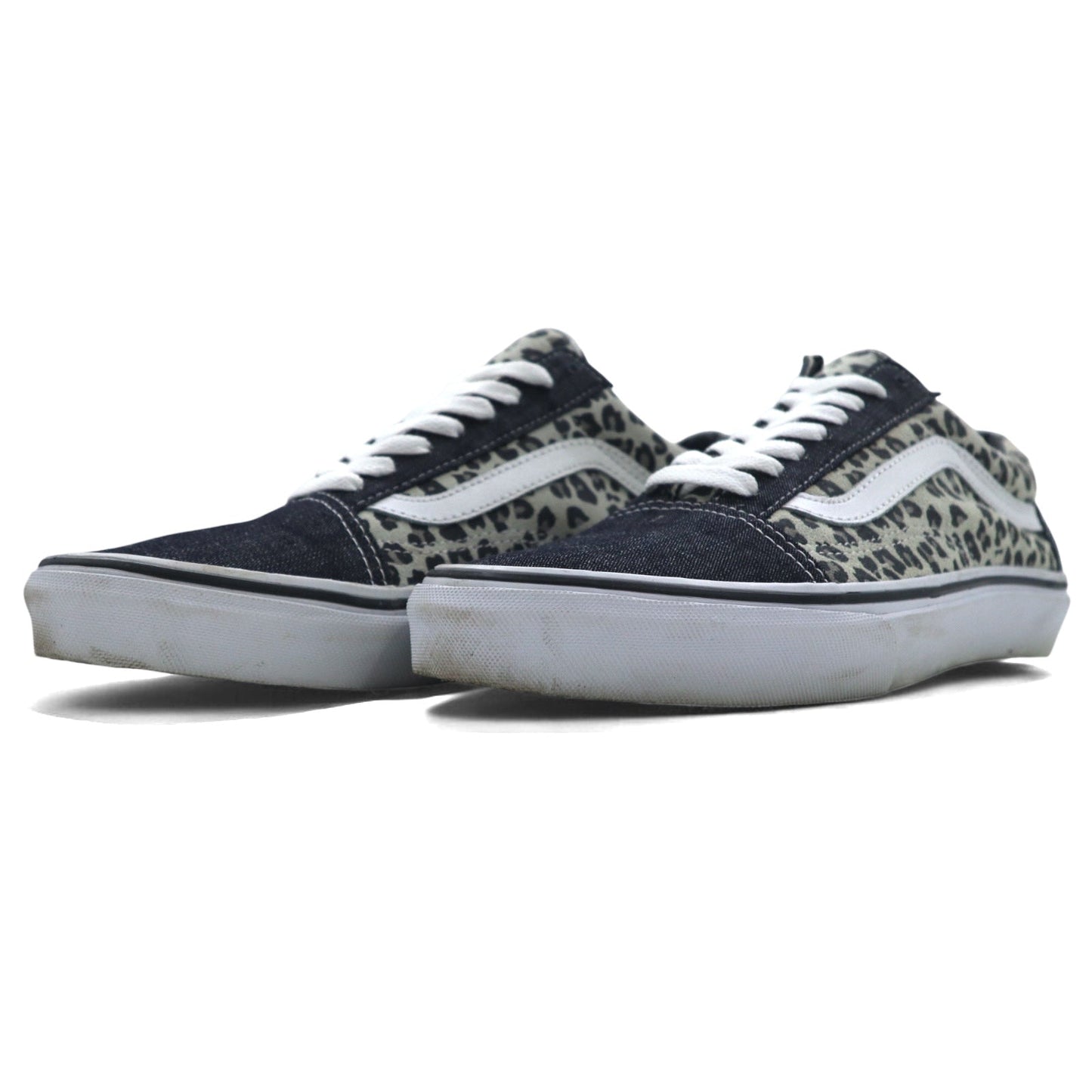 VANS オールドスクール Old Skool スニーカー 26.5cm レオパード スエード デニム Leopard Suede