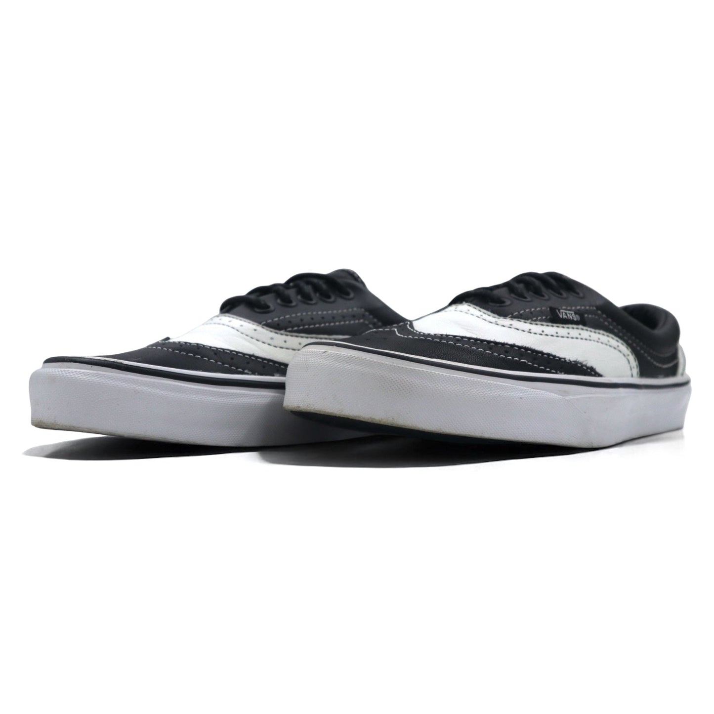 VANS VAULT エラ ウィングチップ ERA WINGTIP レザー スニーカー 26.5cm ブラック ホワイト