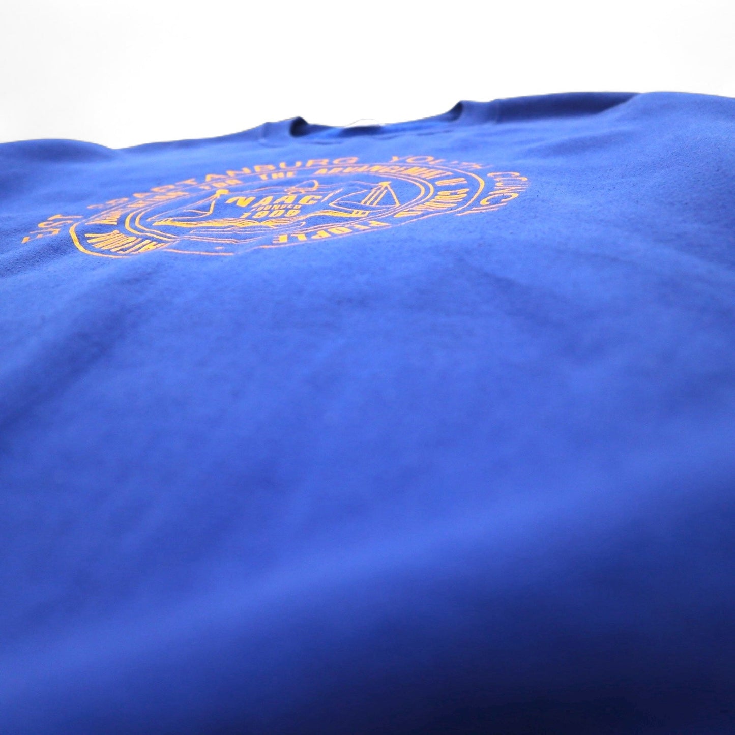 JERZEES プリントスウェット XL ブルー コットン 裏起毛 NAACP メキシコ製