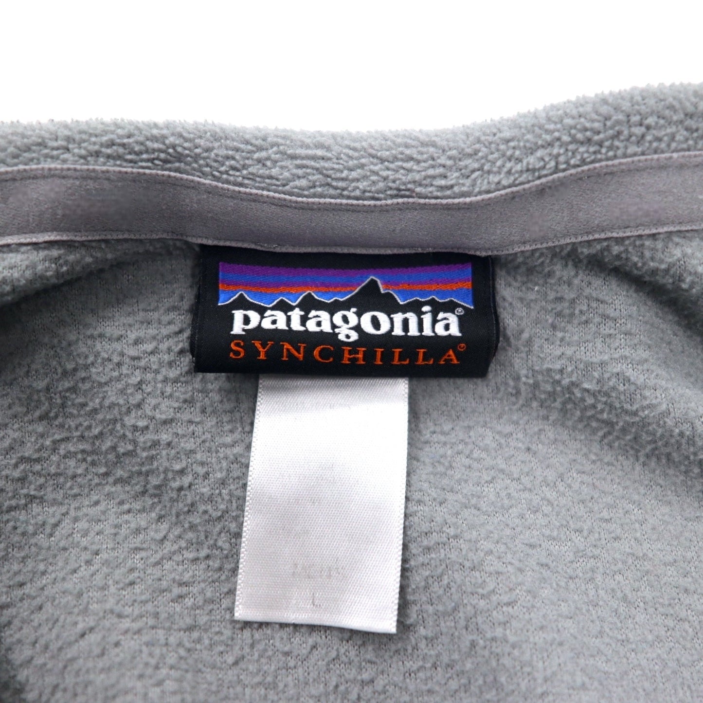 patagonia シンチラ ハーフジップ フリース プルオーバー L グレー ポリエステル 26267