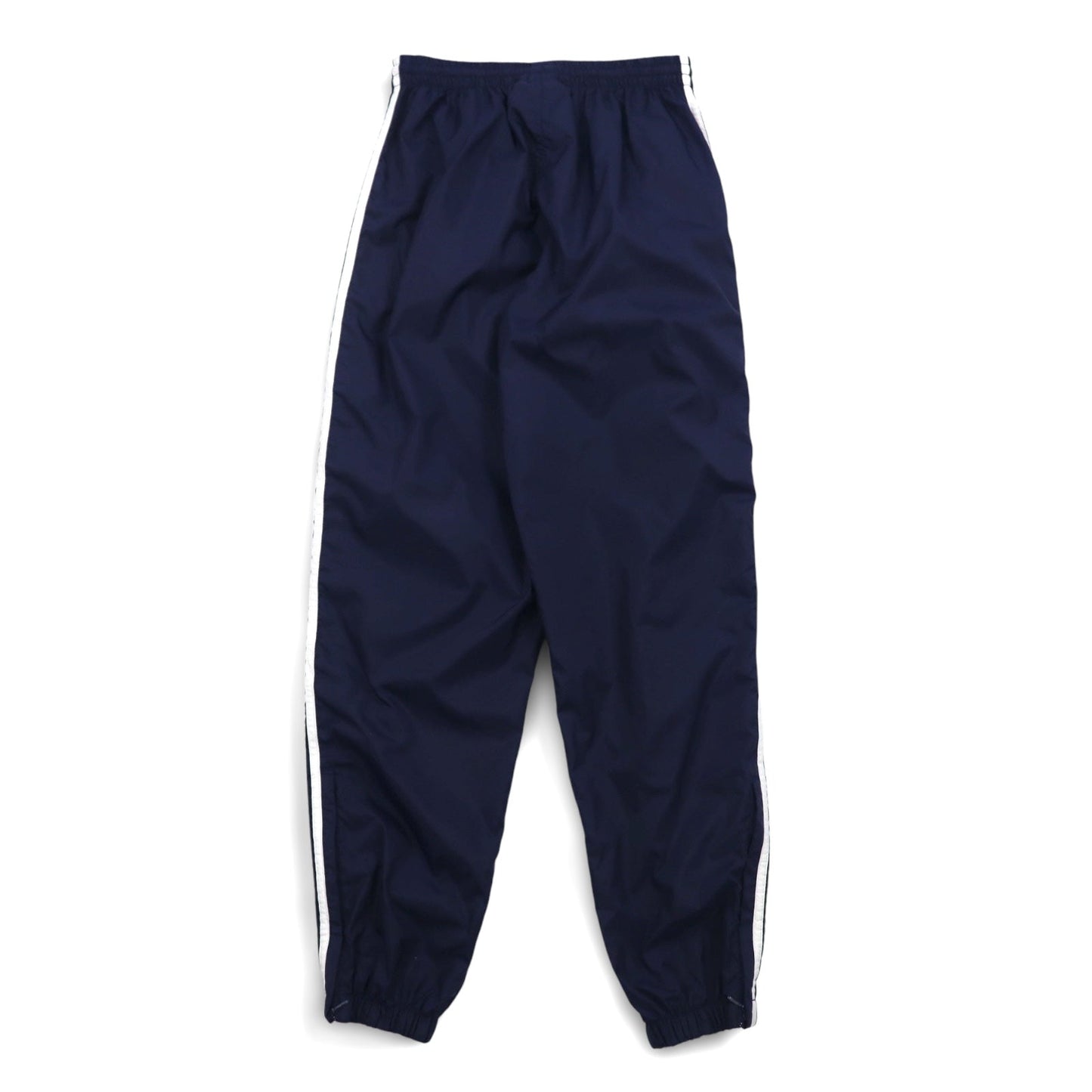 adidas 90年代 万国旗タグ ナイロン トラックパンツ ジャージ XL ネイビー 3ストライプ 裾ジップ スリット