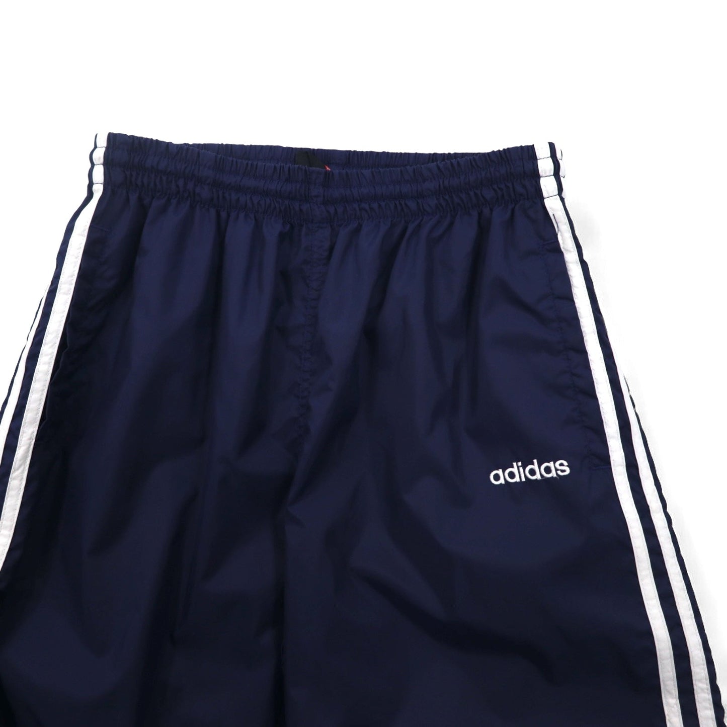 adidas 90年代 万国旗タグ ナイロン トラックパンツ ジャージ XL ネイビー 3ストライプ 裾ジップ スリット