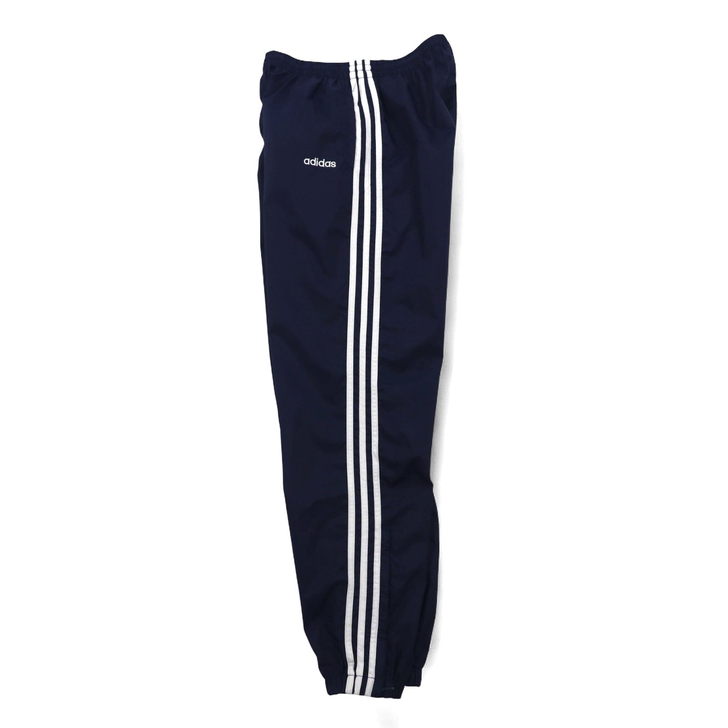 adidas 90年代 万国旗タグ ナイロン トラックパンツ ジャージ XL ネイビー 3ストライプ 裾ジップ スリット