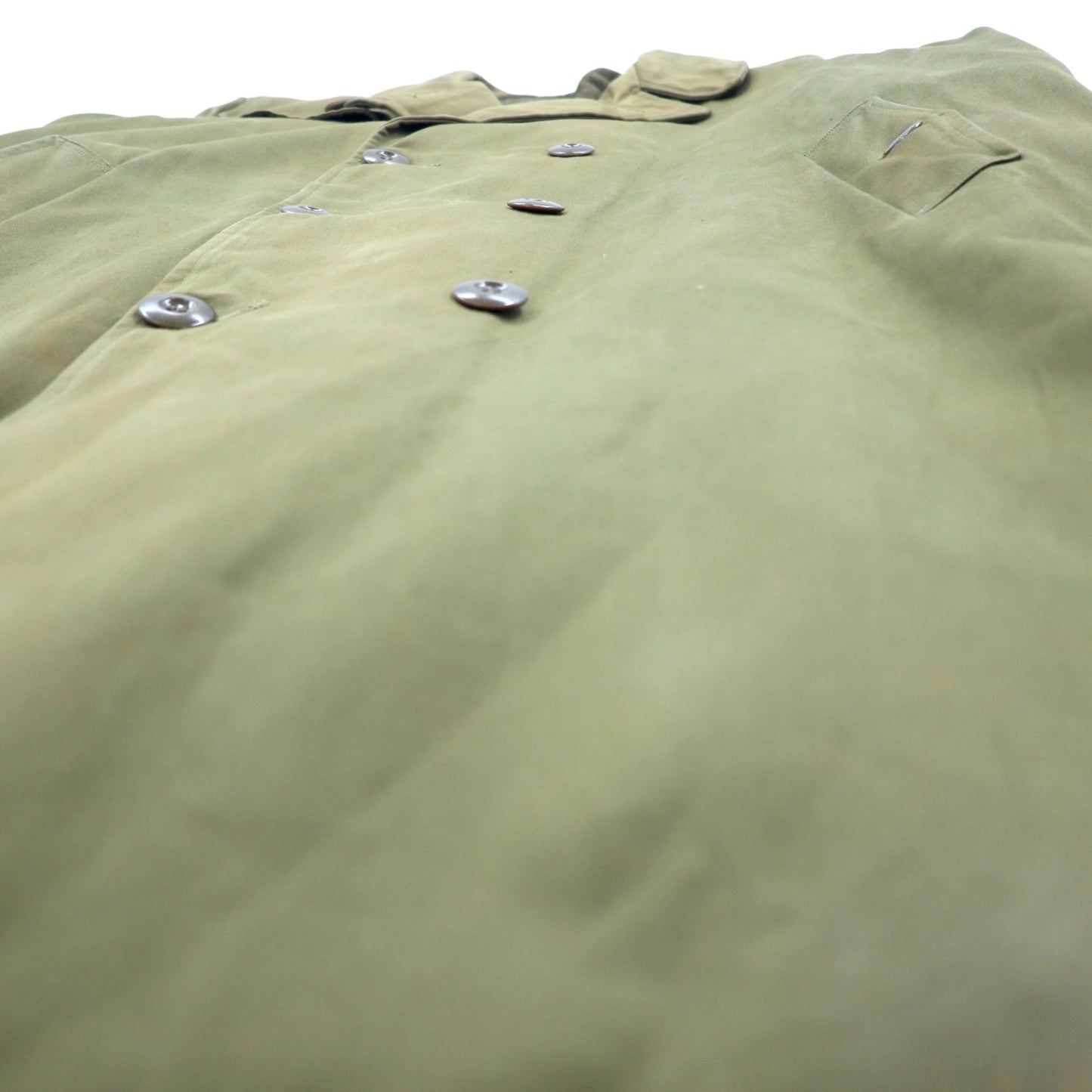 60s French Overcoat フランス製 60年代 ユーロヴィンテージ ミリタリー オーバーコート トレンチコート XL カーキ 樹脂ボタン PORTEZ IMPER FBA ライナー着脱式 Cantre LA PLUIE et Cantre LE FROID