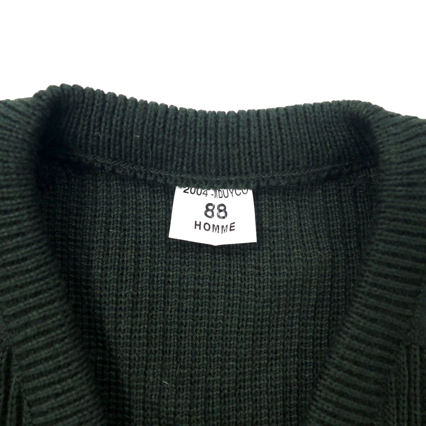 FRENCH ARMY コマンド ニット セーター 88 カーキ ウール ミリタリー 2004-INDUYCO