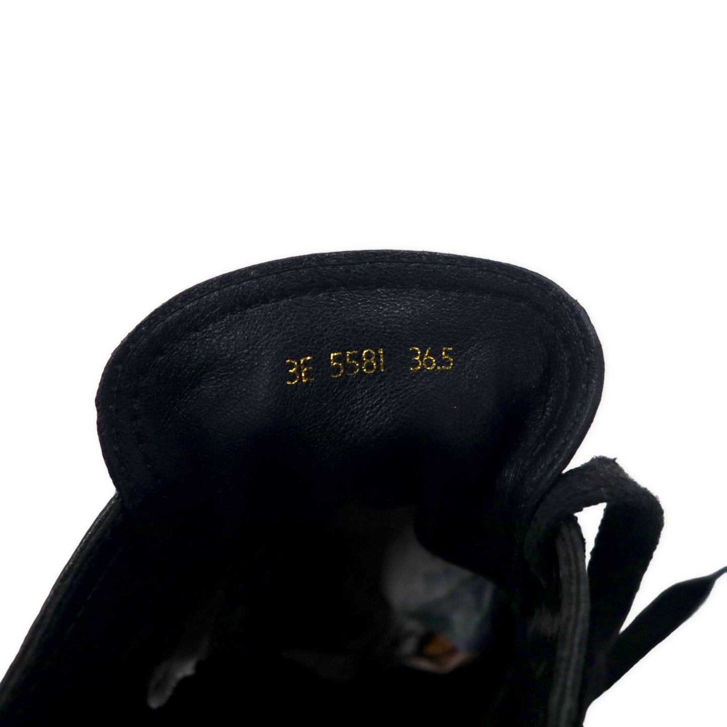 PRADA レザー レースアップ スニーカー 23.5cm ブラック ロゴ 3E 5581