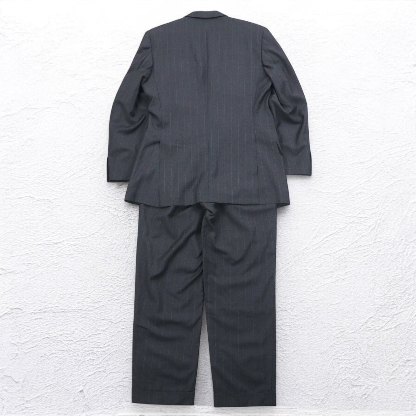 Ermenegildo Zegna イタリア製 3Bスーツ セットアップ L グレー ストライプ ウール