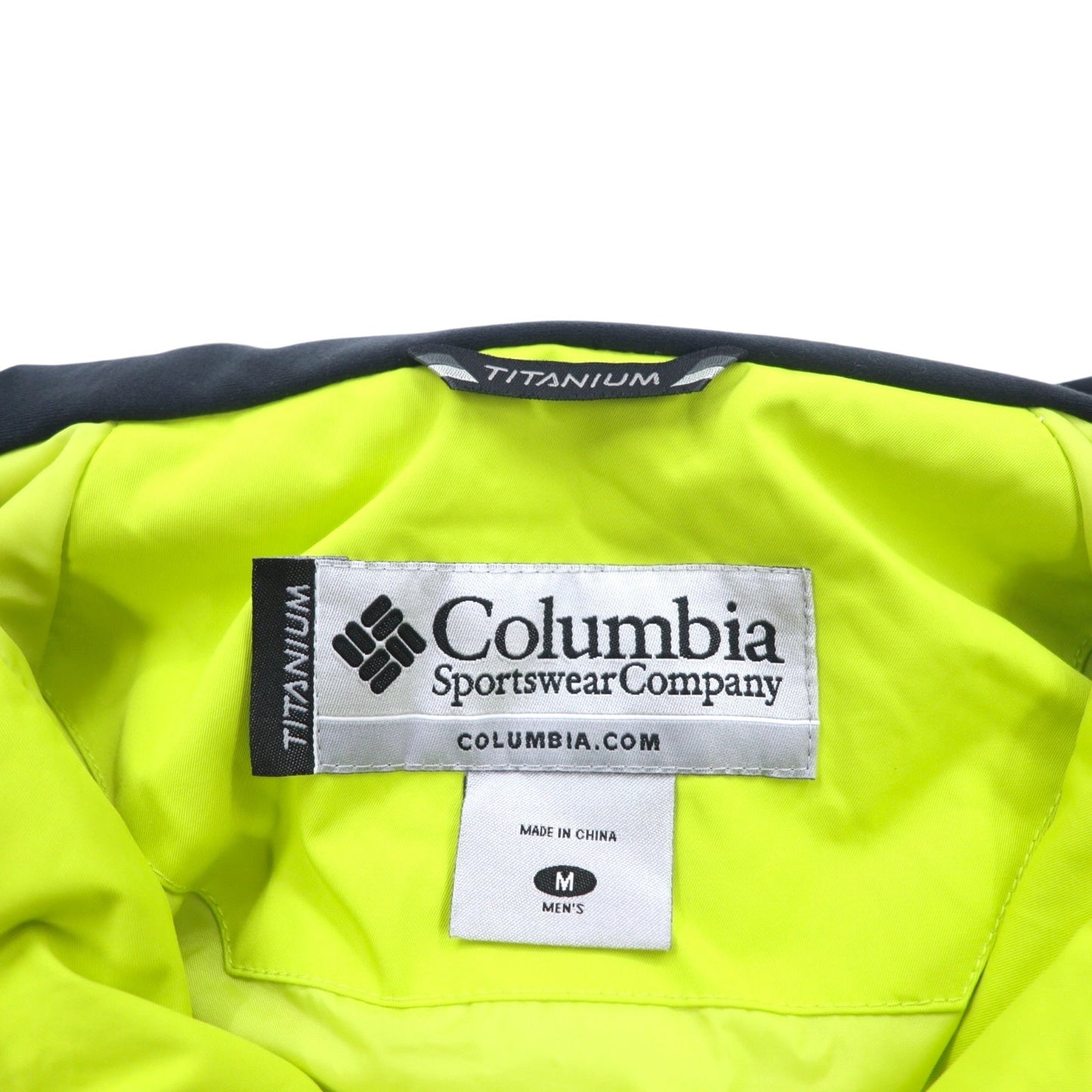 Columbia オムニテック OMNI-TECH マウンテンパーカー M ブラック ナイロン 防水 防風 TITANIUM ドローコード フード収納式 EM4504