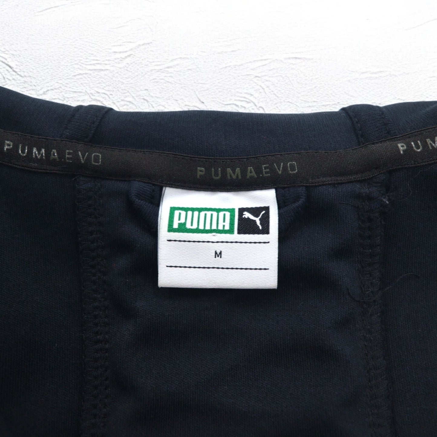 PUMA レーシング ミッドレイヤージャケット ジップパーカー M ブラック ドローコード 574882-01/14