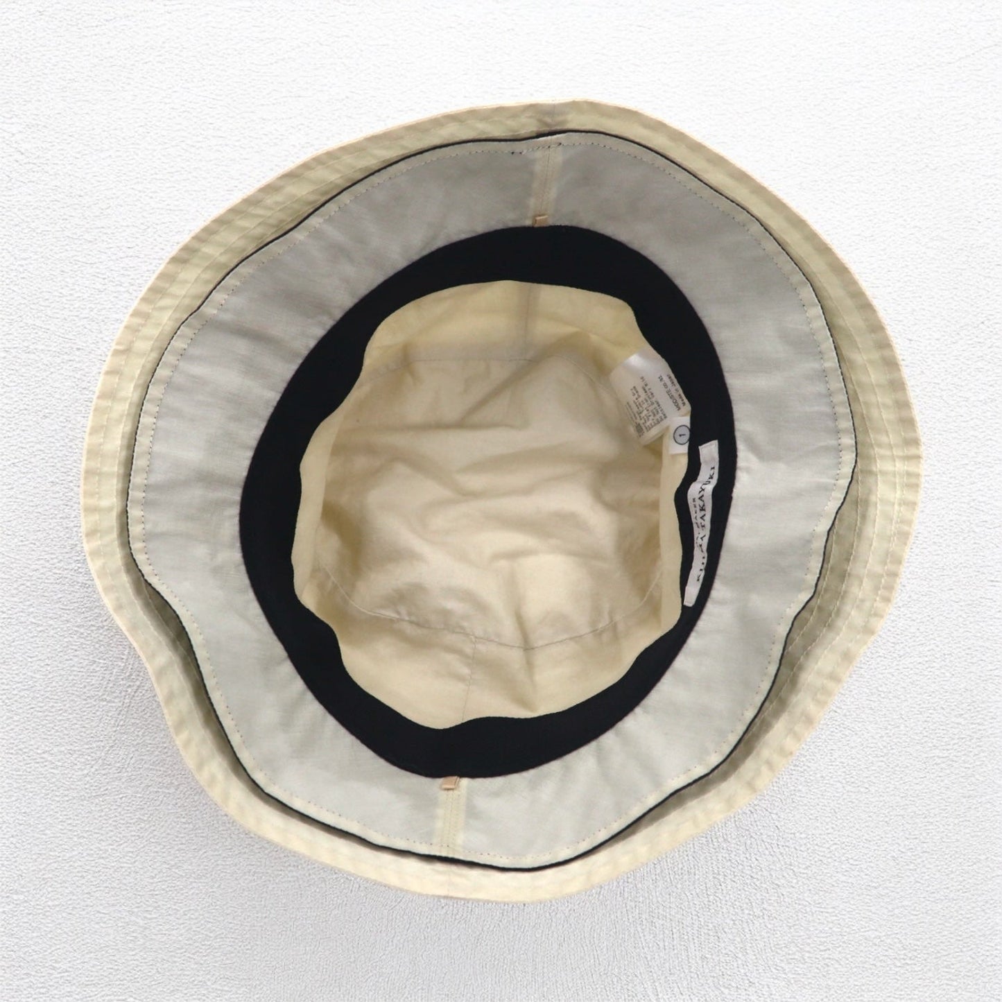 KIJIMA TAKAYUKI 2WAY バケットハット 57cm アイボリー コットン W-232630 日本製