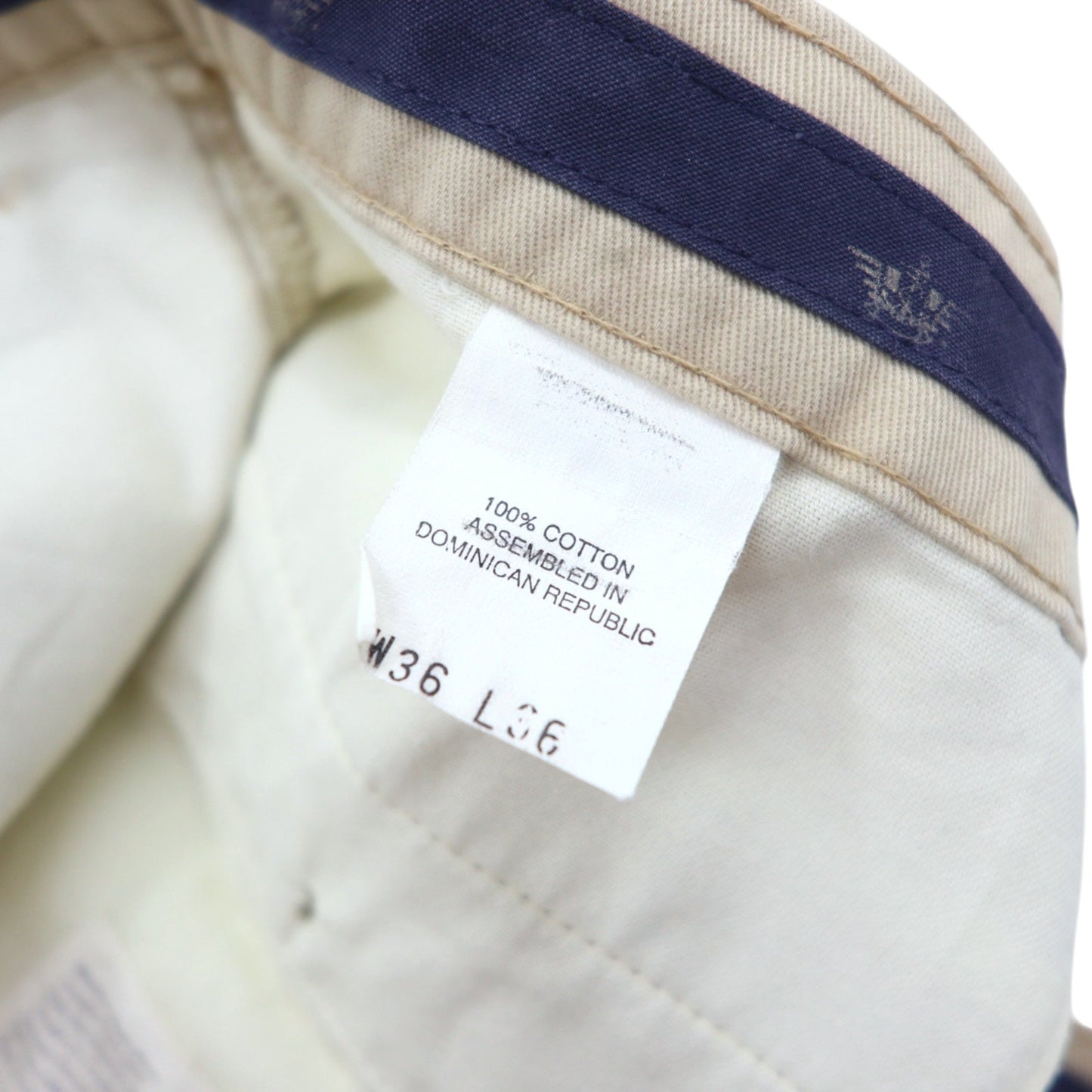 DOCKERS ( Levi's ) 90年代 CLASSIC FIT タック ワイド チノパンツ 36 ベージュ コットン ドミニカ製