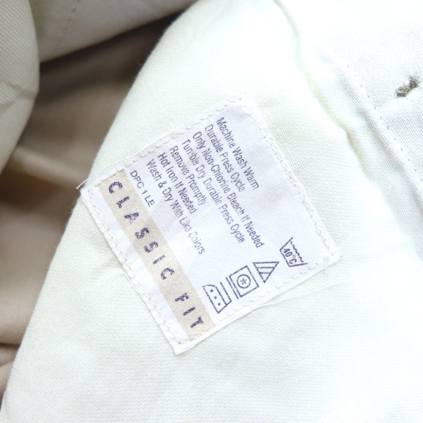 DOCKERS ( Levi's ) 90年代 CLASSIC FIT タック ワイド チノパンツ 36 ベージュ コットン ドミニカ製