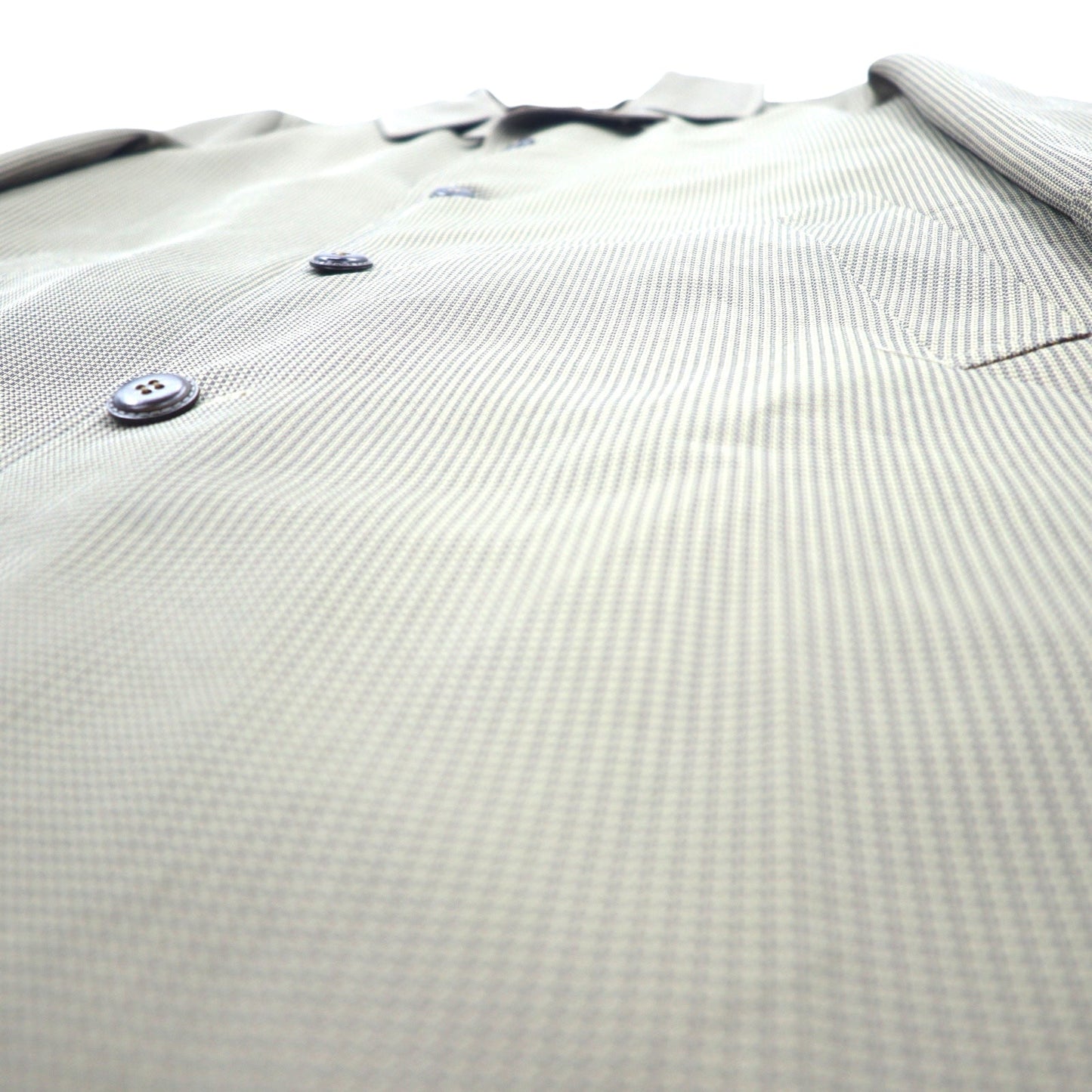 80年代 Neiman-Marcus グレンチェック ステンカラーコート 40 グレー ベージュ RASCHEL WARP KNIT