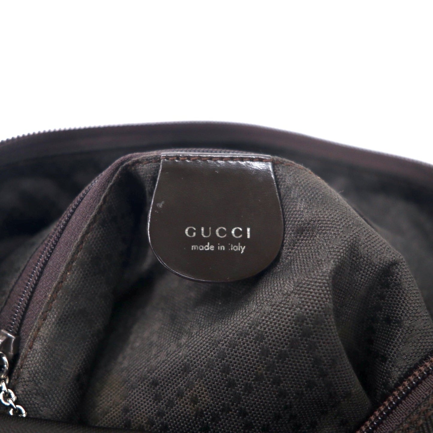 GUCCI バンブー ハンドバッグ ワンショルダーバッグ ブラウン ナイロン 000 2122 0506 イタリア製
