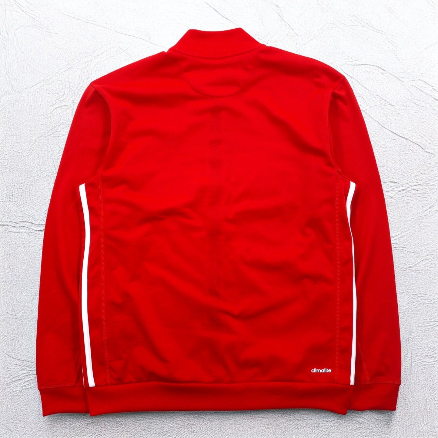 adidas エッセンシャル トラックジャケット ジャージ L レッド 3ストライプ Red Essential Track Jacket AB9185