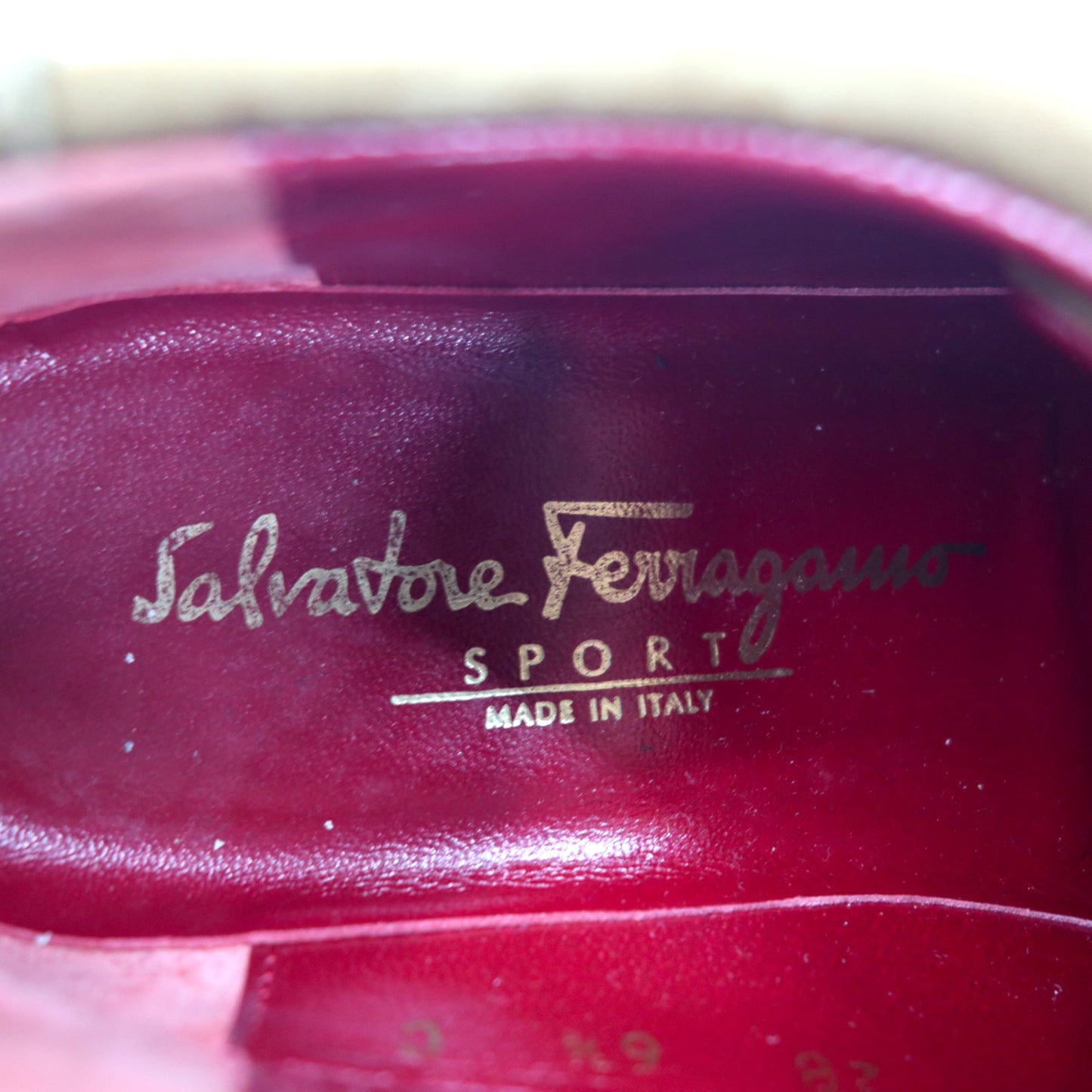 Salvatore Ferragamo SPORT スエードレザー コンフォートシューズ 24.5cm ブラウン vibramソール イタリア製