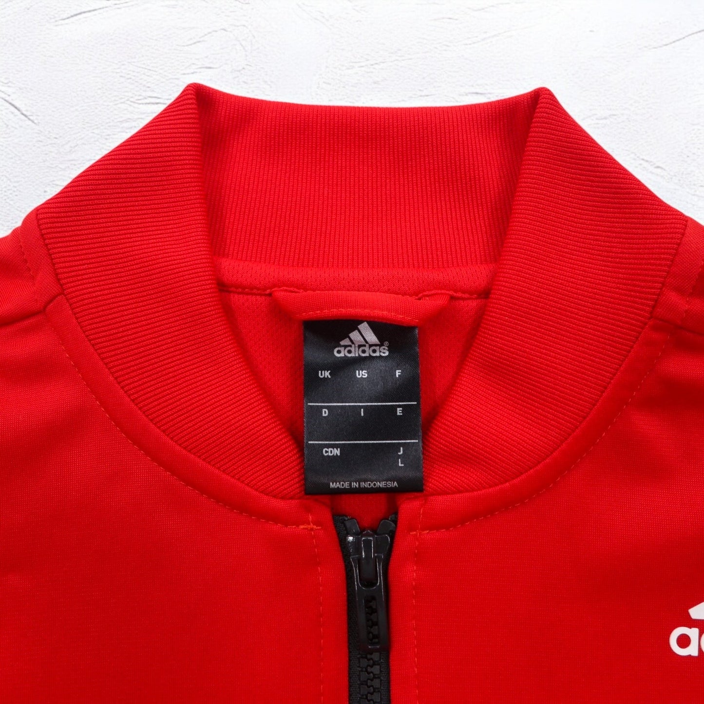 adidas エッセンシャル トラックジャケット ジャージ L レッド 3ストライプ Red Essential Track Jacket AB9185