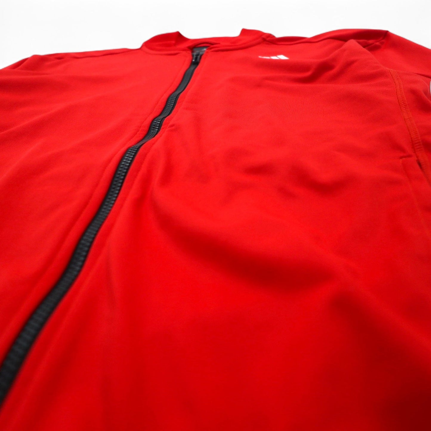 adidas エッセンシャル トラックジャケット ジャージ L レッド 3ストライプ Red Essential Track Jacket AB9185