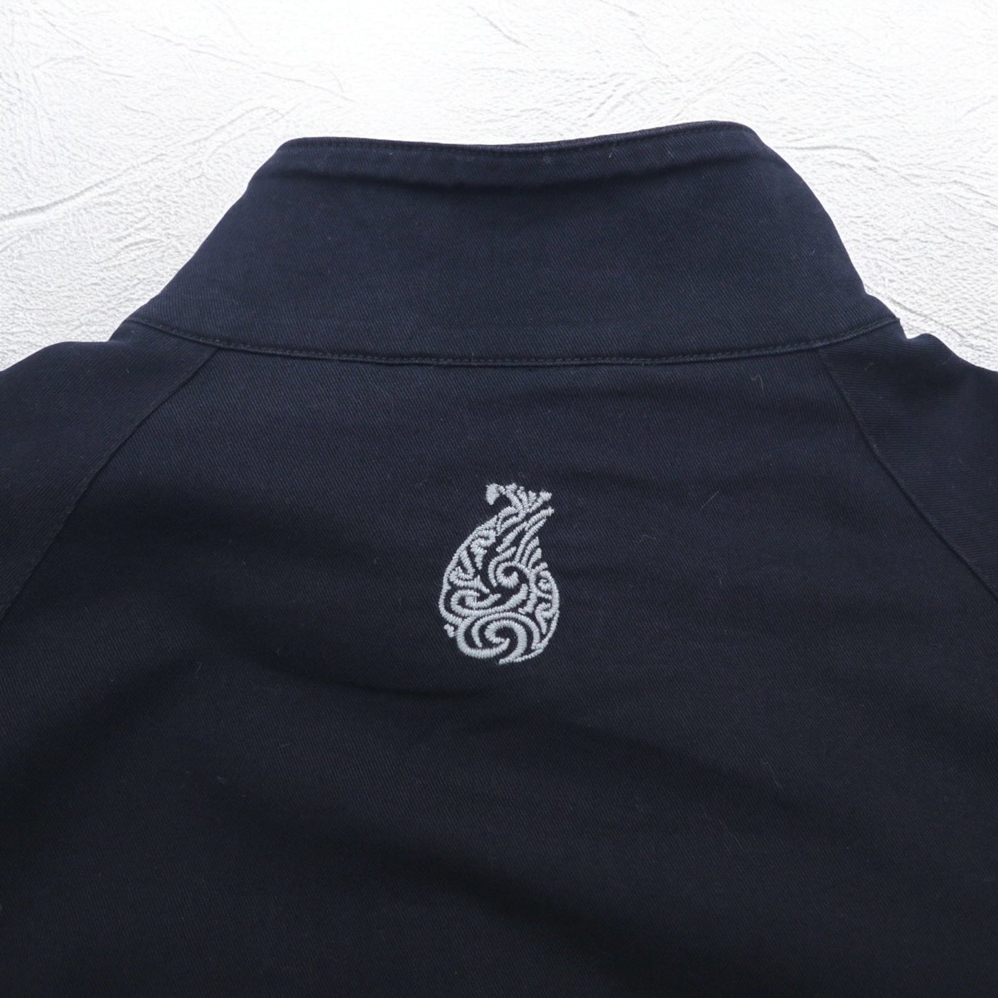 CANTERBURY スウィングトップ ハリントンジャケット M ブラック コットン ロゴ刺繍