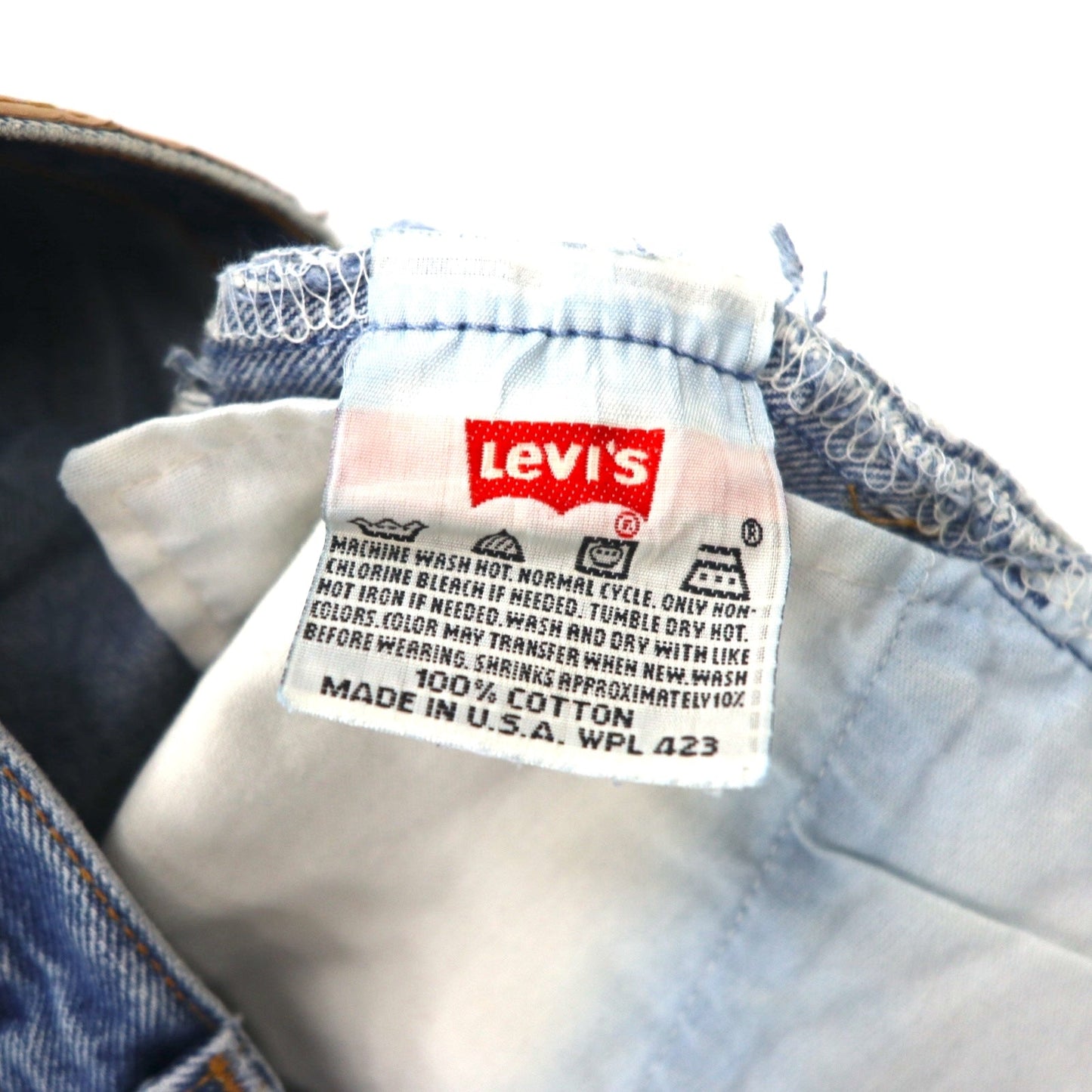 Levi's 90年代 USA製 501XX カットオフ デニムショートパンツ M インディゴ ブルー ボタン裏553 501-0000