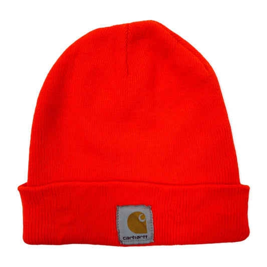 carhartt ニット帽 ビーニー FREE オレンジ アクリル
