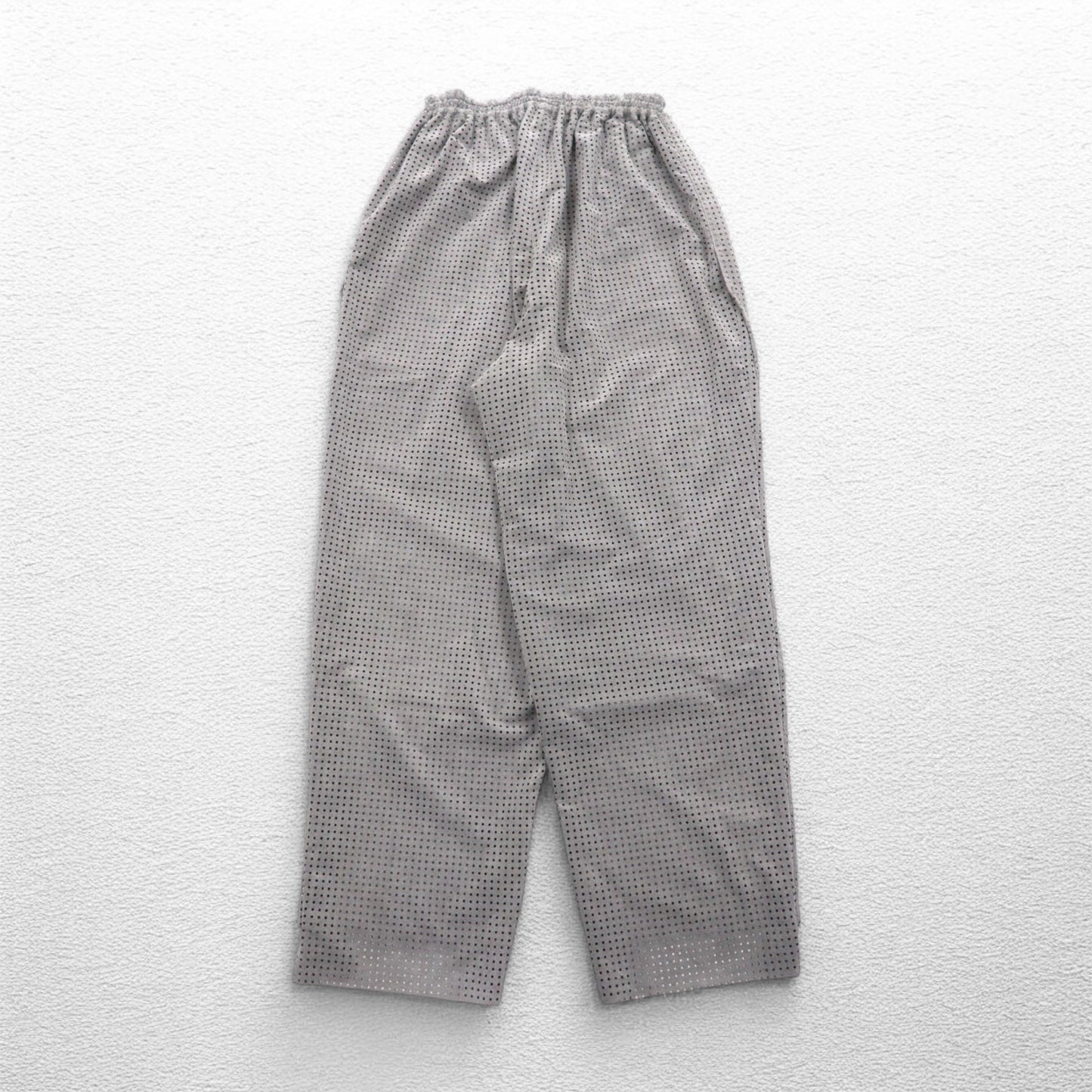 CLASS パンチングウルトラスエード PUNCHING ULTRASUEDE TROUSERS イージーパンツ L グレー ARTFICIAL LEATHER 日本製