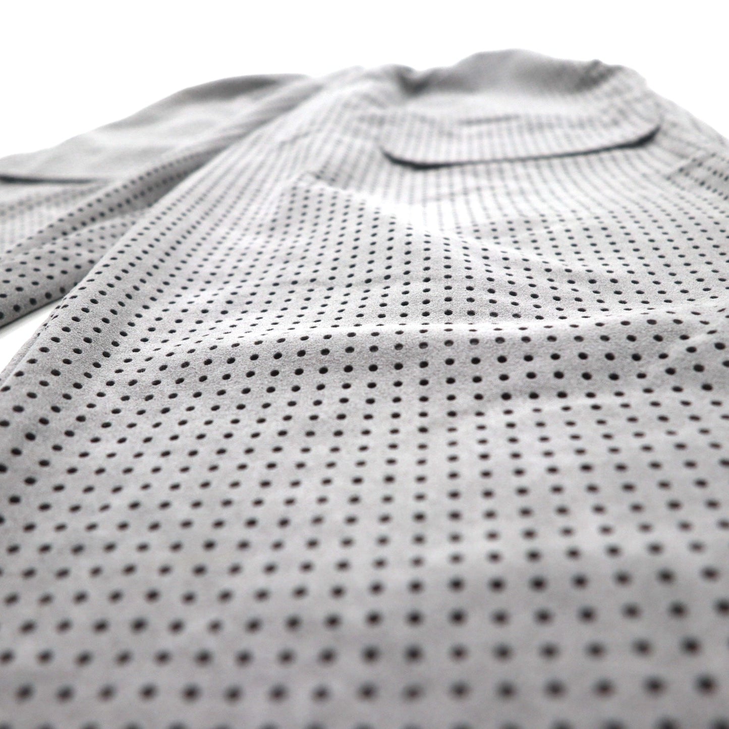CLASS パンチングウルトラスエード PUNCHING ULTRASUEDE TROUSERS イージーパンツ L グレー ARTFICIAL LEATHER 日本製