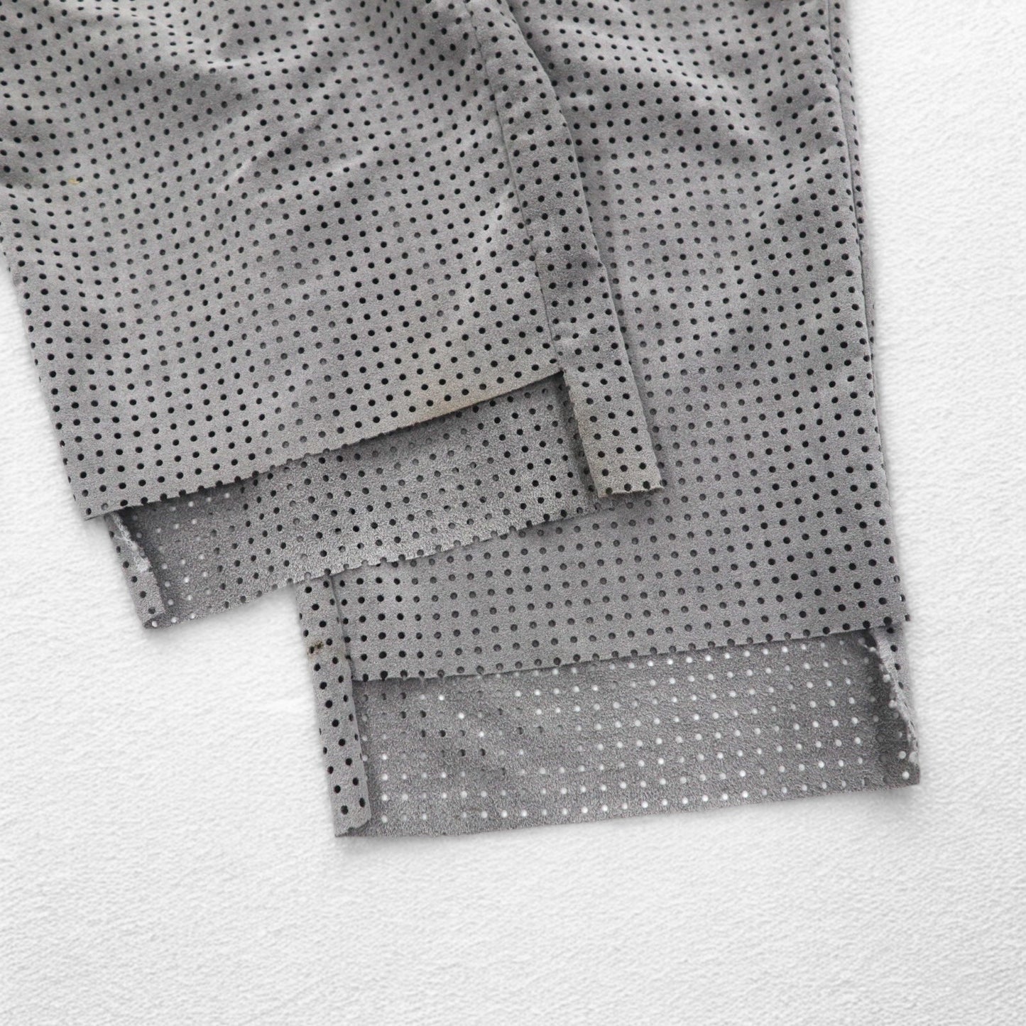 CLASS パンチングウルトラスエード PUNCHING ULTRASUEDE TROUSERS イージーパンツ L グレー ARTFICIAL LEATHER 日本製