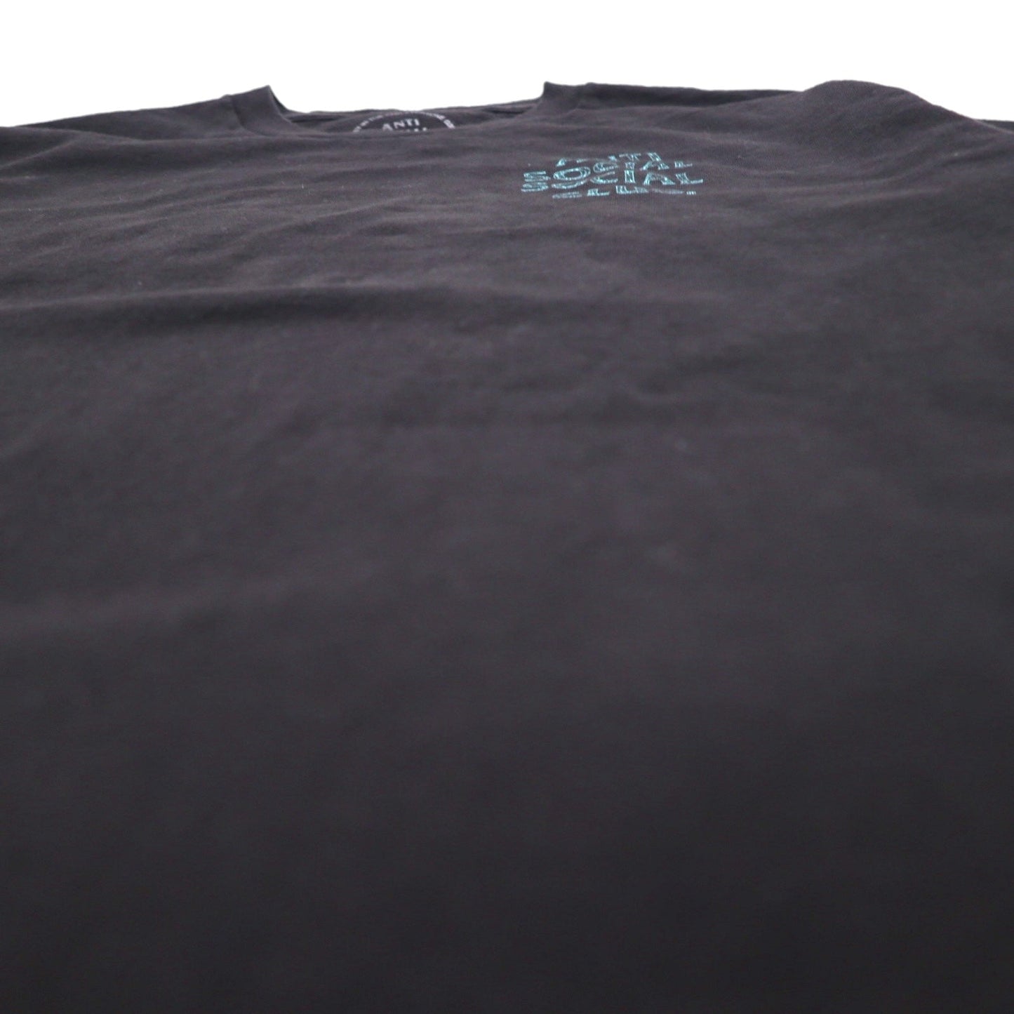 ANTI SOCIAL SOCIAL CLUB USA製 バックプリント Tシャツ L ブラック コットン ロゴ