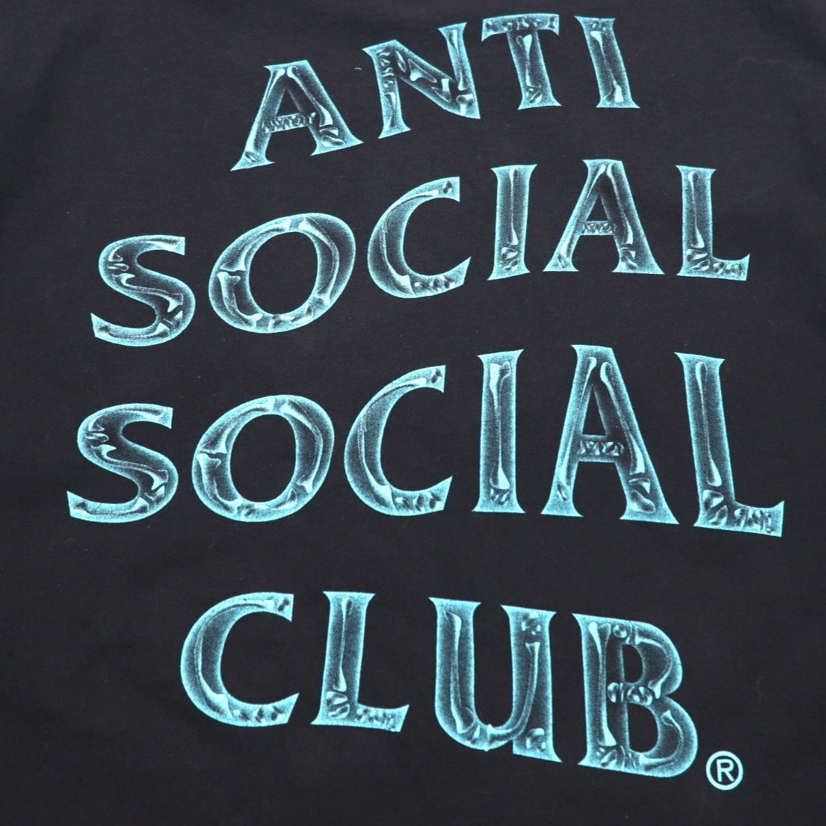 ANTI SOCIAL SOCIAL CLUB USA製 バックプリント Tシャツ L ブラック コットン ロゴ
