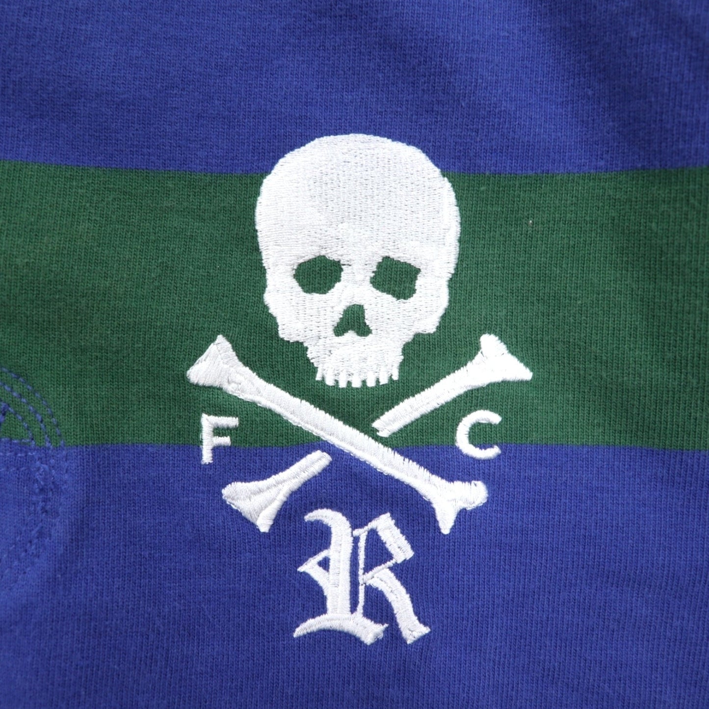 Rugby by RALPH LAUREN ボーダー ラガーシャツ M スカル 刺繍 VINTAGE SLIM FIT 0457067LMYH 未使用品