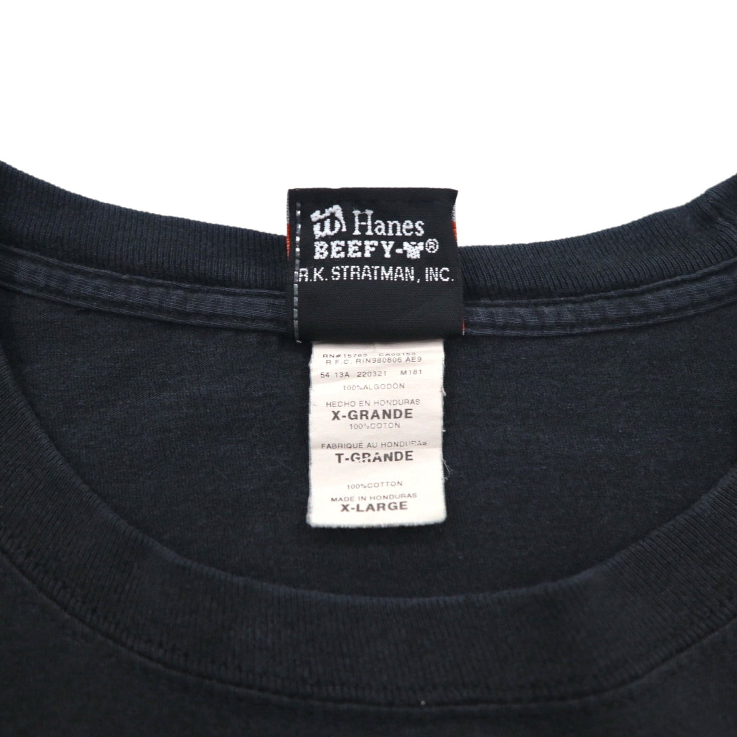 HARLEY DAVIDSON 両面プリント Tシャツ XL ブラック Hanes BEEFY-T ホンジュラス製