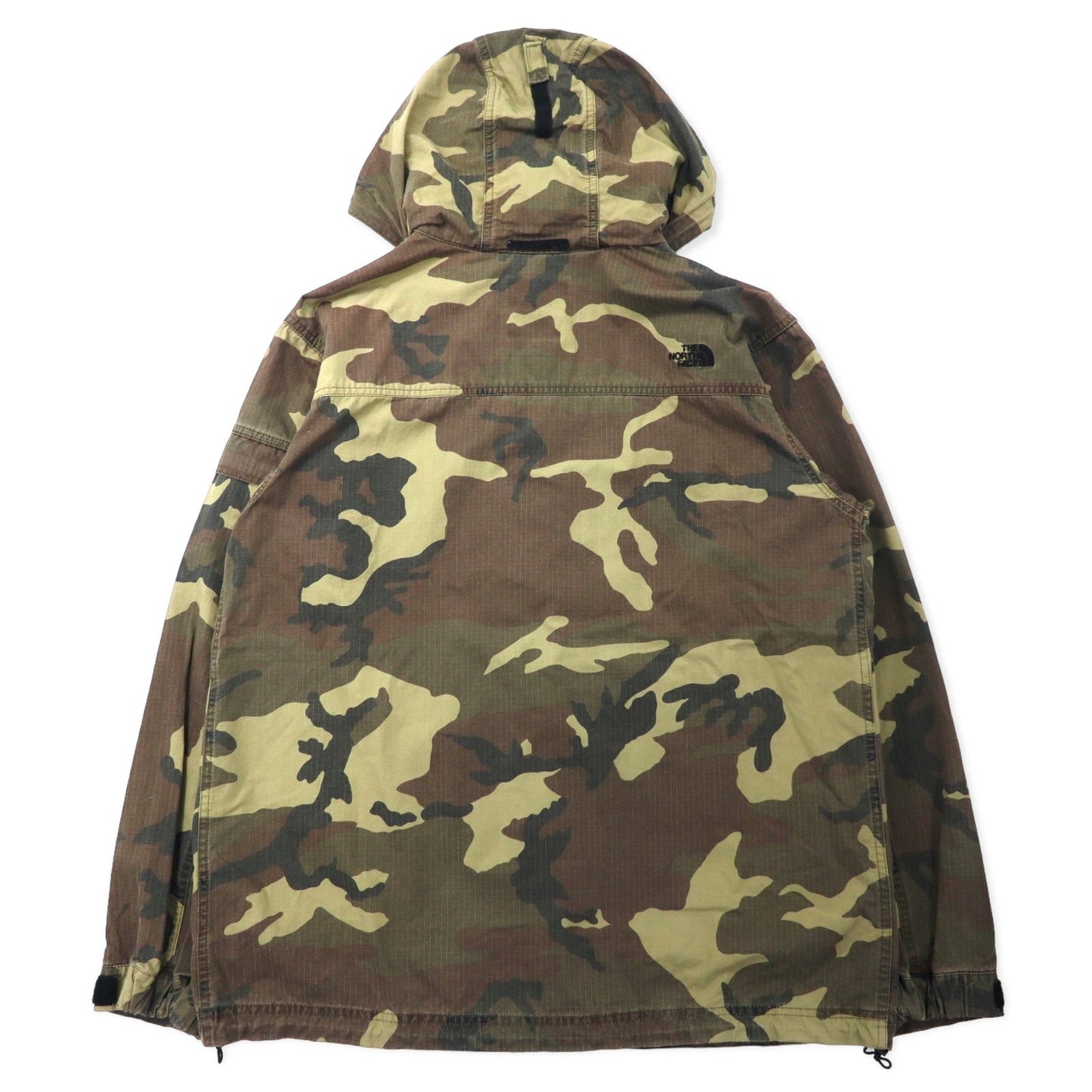 THE NORTH FACE ビーメックスパーカー ミリタリージャケット XL カーキ カモフラ コットン リップストップ フード収納式 BEAMEX PARKA NP11728