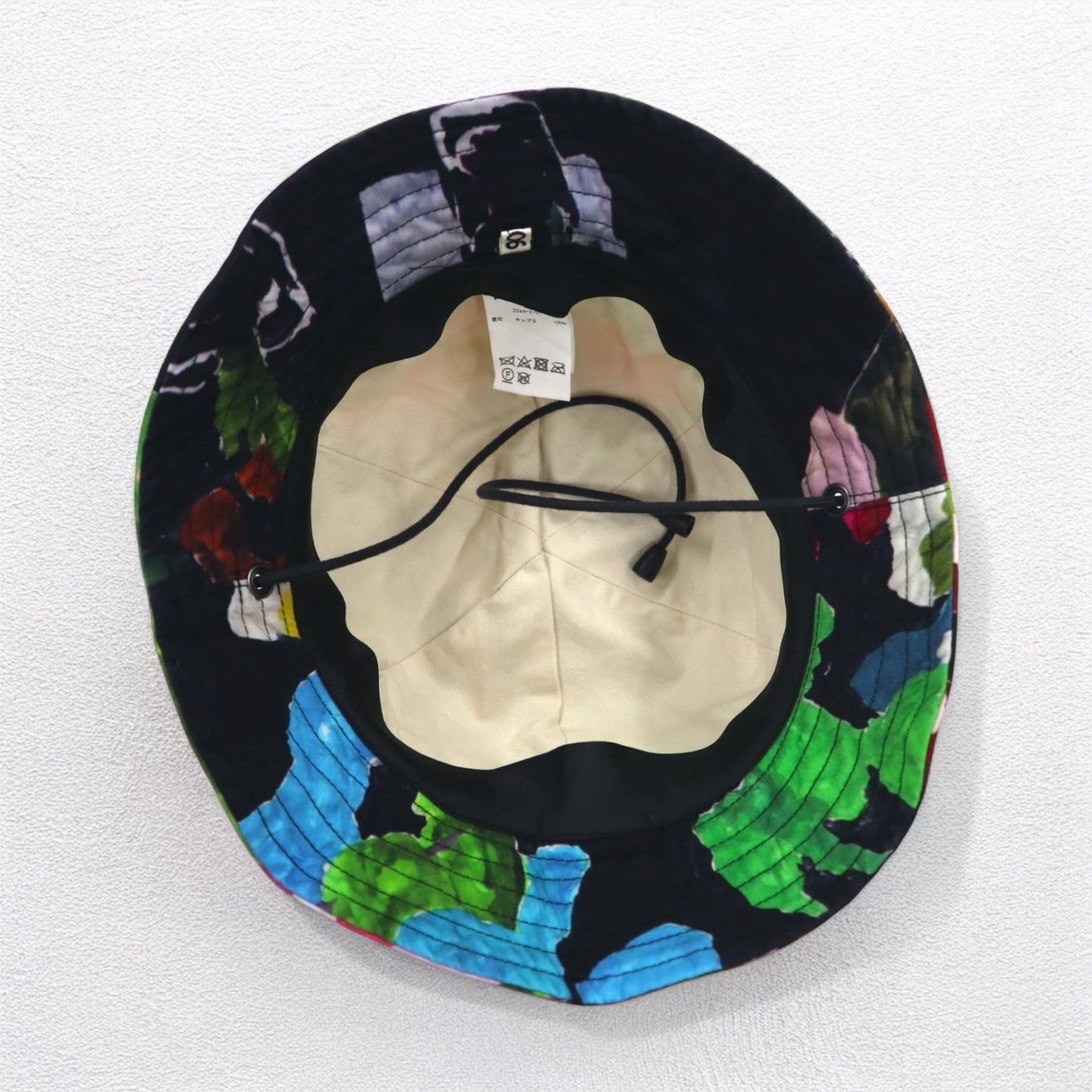 KHOKI バケットハット FREE マルチカラー 総柄 ドローコード 22ss-z-01 日本製