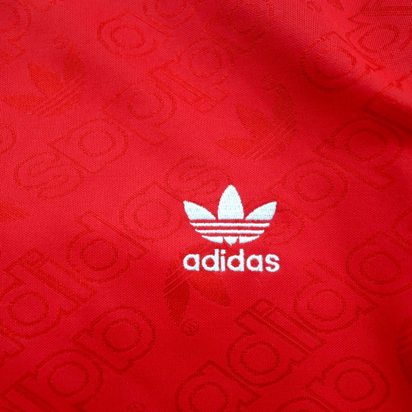 adidas originals ロングスリーブ リンガー Tシャツ ロンT XOT レッド 3ストライプ トレフォイル 3-STRIPES TEE ゲームシャツ ED7480