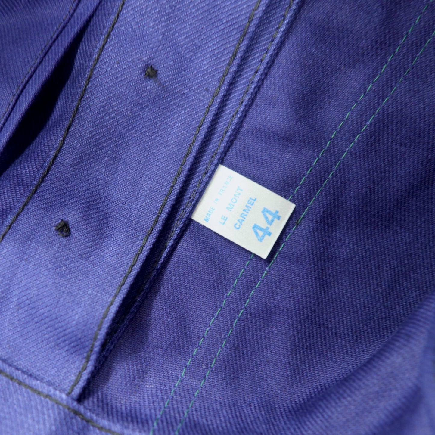 Vintage French Work Overall 60年代 ユーロワーク フレンチ オーバーオール 44 ブルー コットン aileeジップ フランス製