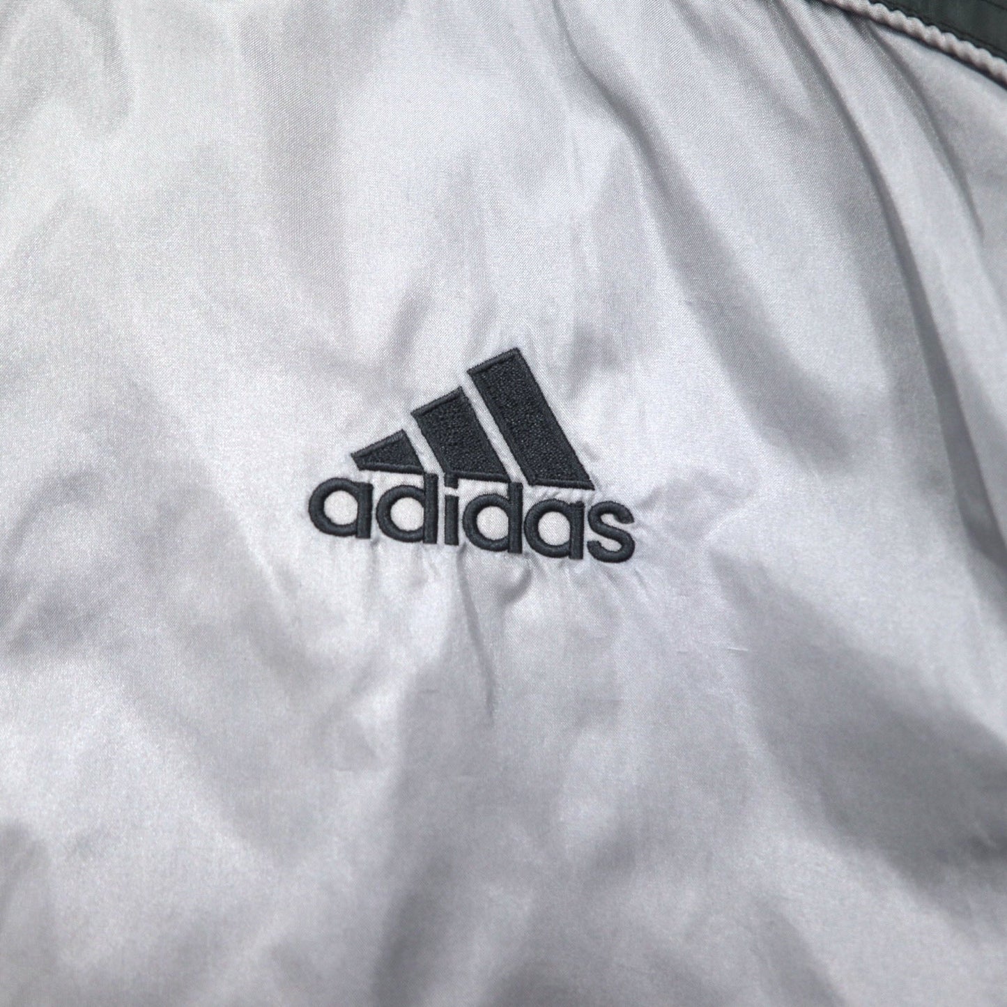 adidas 00年代 3ストライプ ナイロンジャケット トラックジャケット ジャージ XL グレー