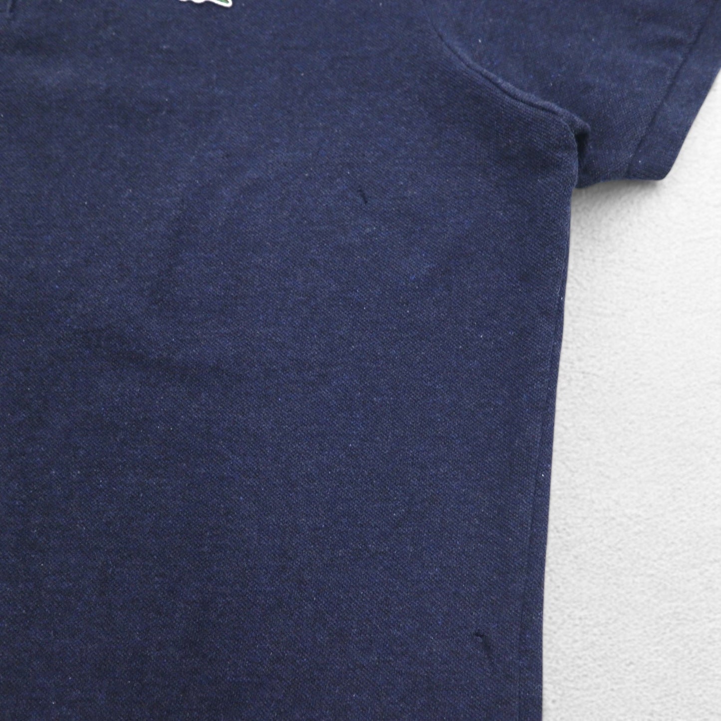 LACOSTE フランスデザイン スリムフィット ポロシャツ 3XL ネイビー コットン 鹿の子 ワンポイントロゴ F7812 エルサルバドル製