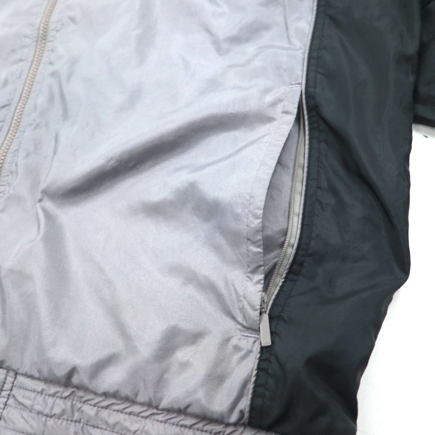 adidas 00年代 3ストライプ ナイロンジャケット トラックジャケット ジャージ XL グレー
